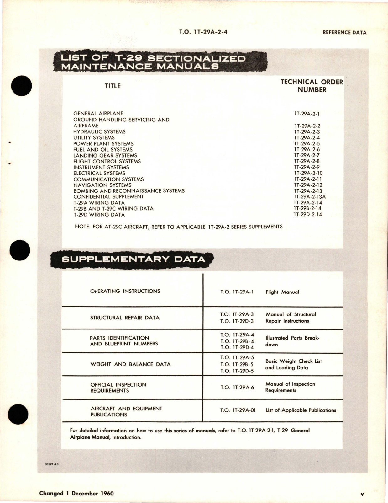 Sample page 7 from AirCorps Library document: Maintenance for Utility Systems for T-29A, T-29B, T-29C and T-29D