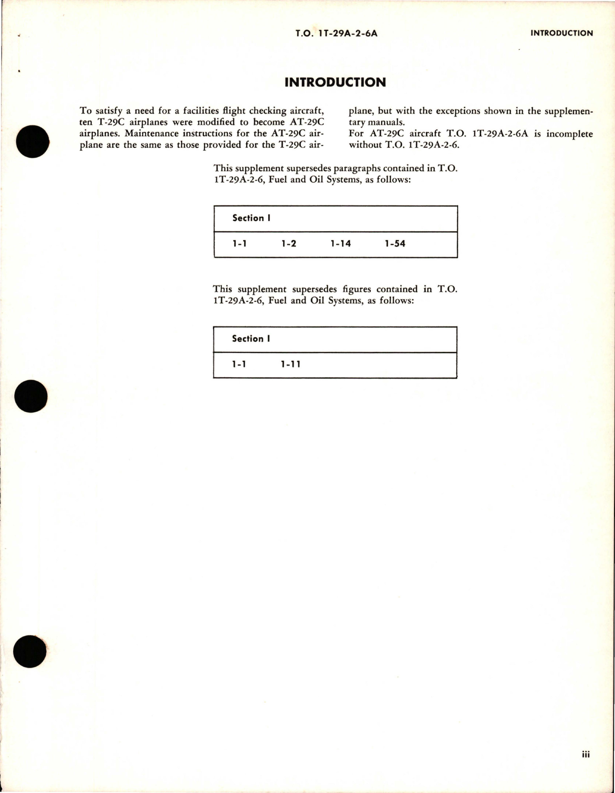 Sample page 5 from AirCorps Library document: Supplement to Maintenance for Fuel and Oil Systems for AT-29C