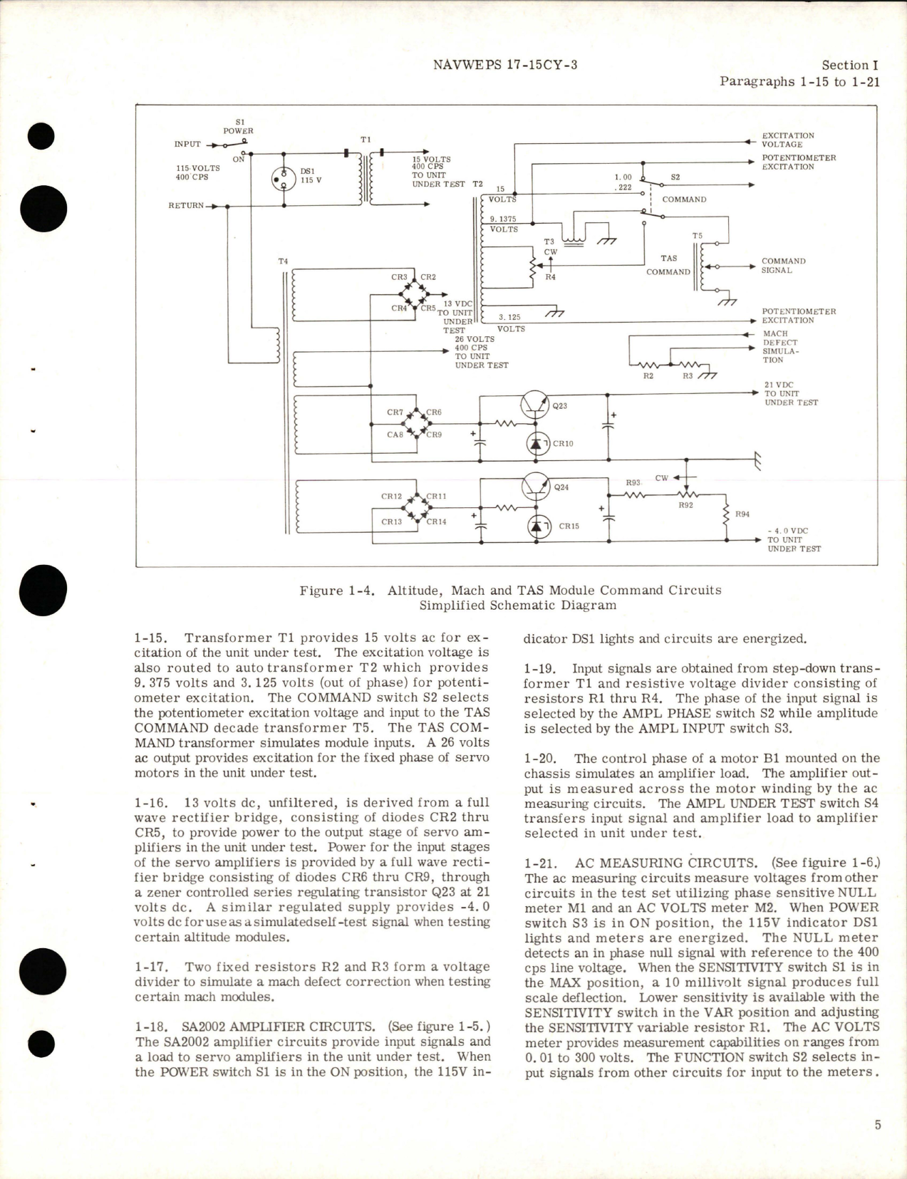 Sample page 9 from AirCorps Library document: Operation and Service Instructions with Parts for Air Data Computers Test Set - Type WS2079-1, Part 818788-1 