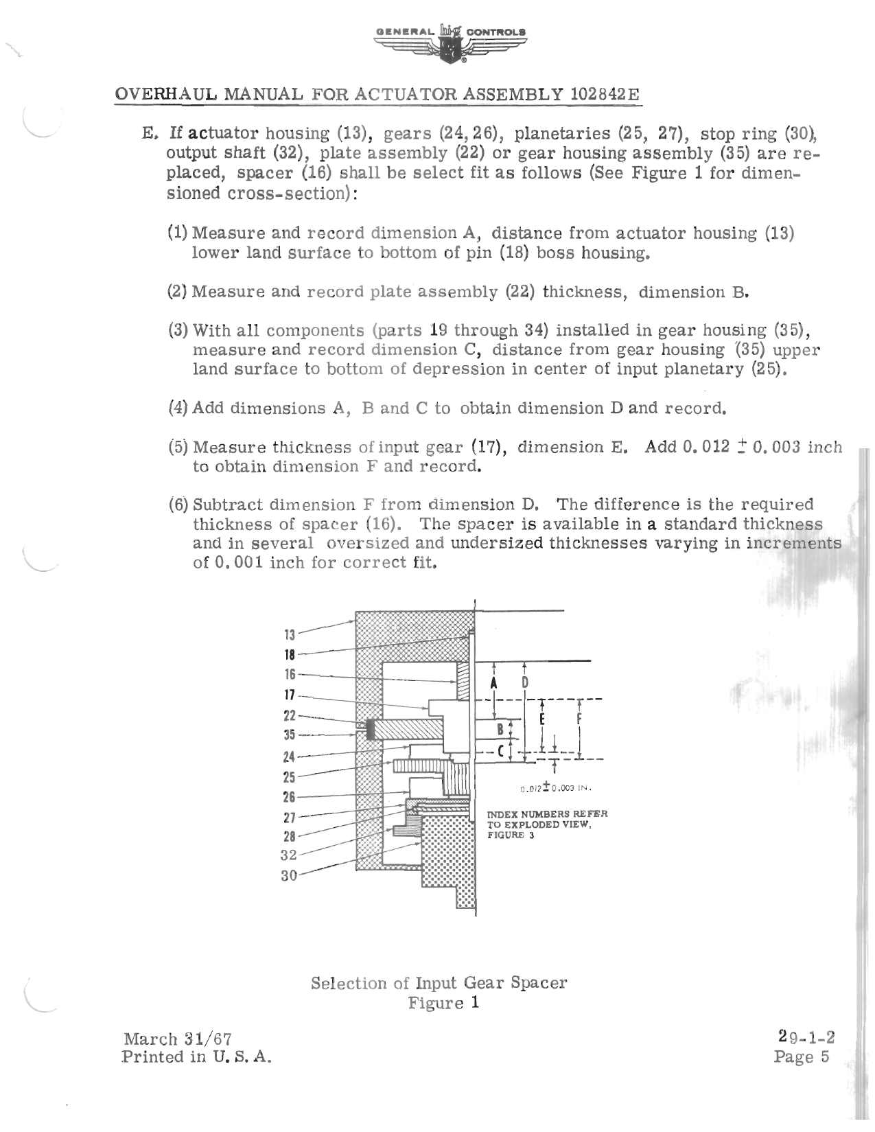 Sample page 5 from AirCorps Library document: Overhaul Manual for Actuator Assembly 102842E 