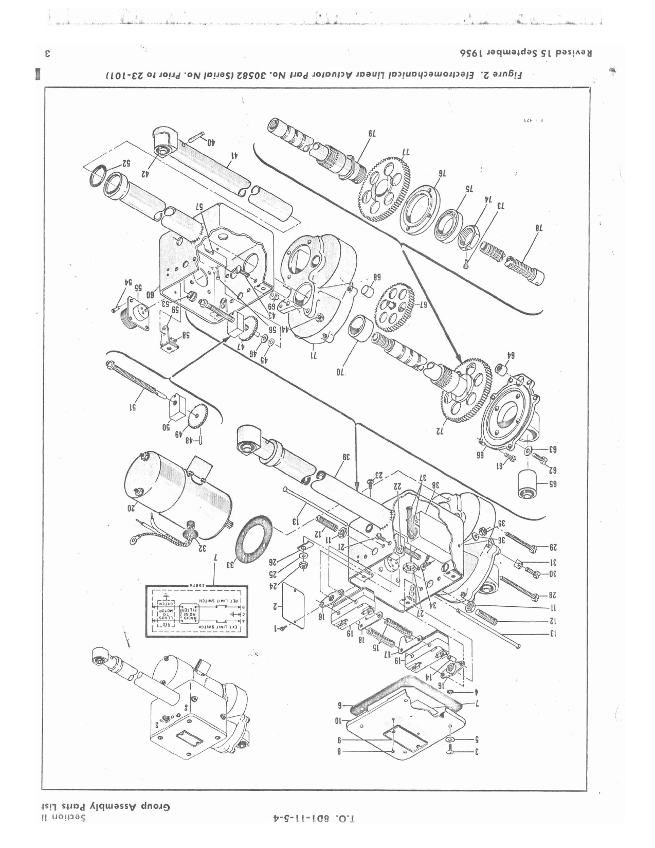Sample page 5 from AirCorps Library document: Illustrated Parts Breakdown for Electromechanical Linear Actuators - Parts 30582, 31534, 31584 - Model ELA8-43 and ELA8-44