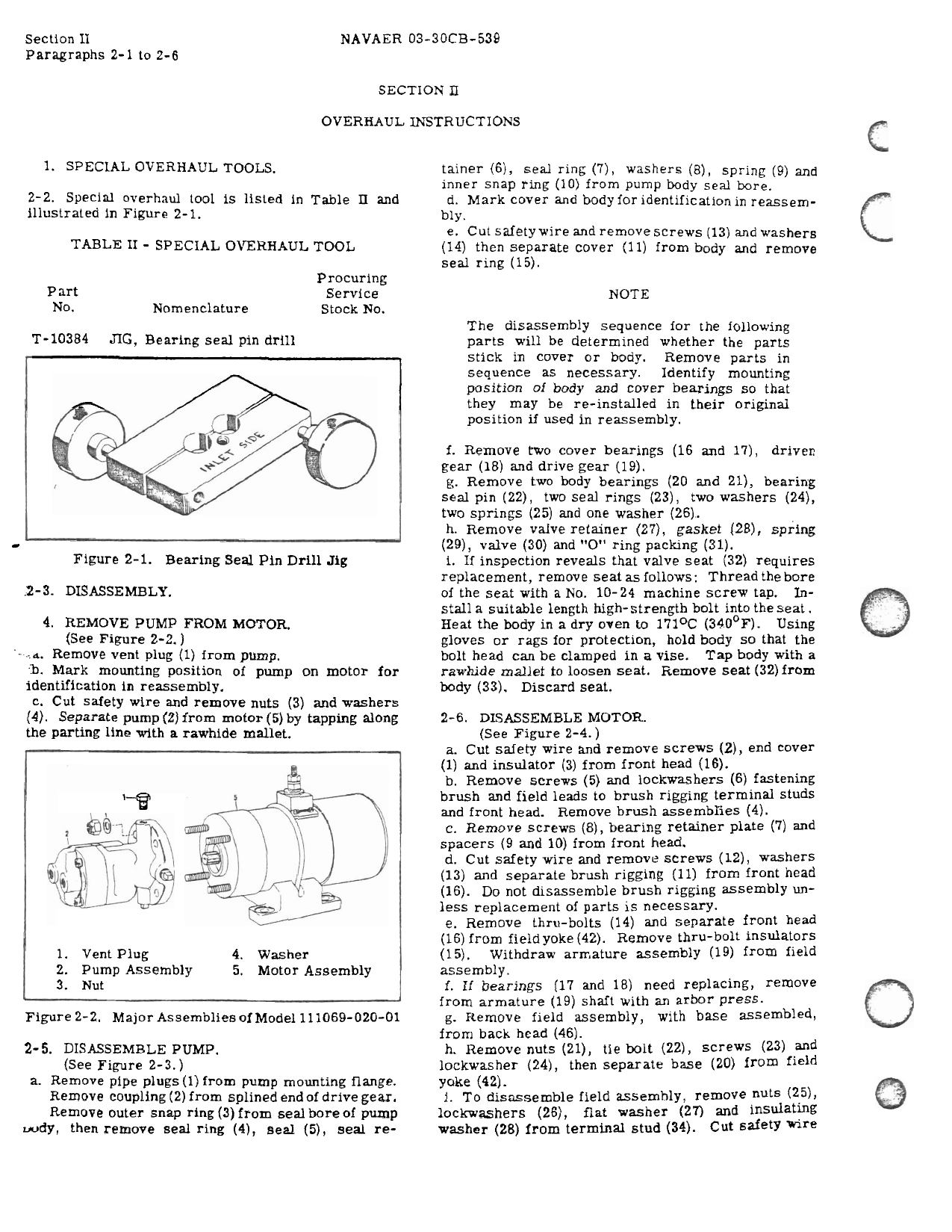 Sample page 5 from AirCorps Library document: Overhaul Instructions for Electric Motor-Driven Hydraulic Gear Type Pump - 111069 Series