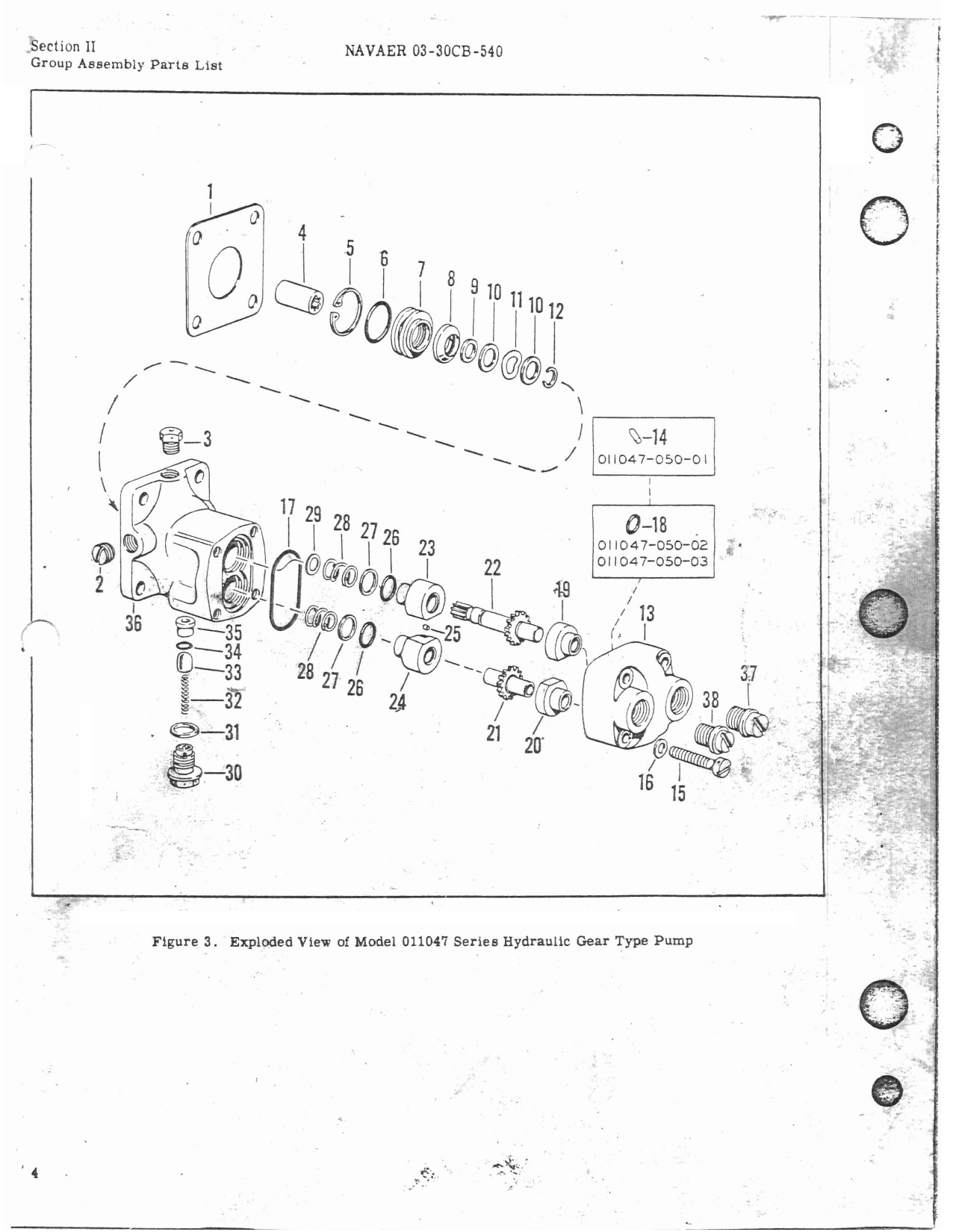 Sample page 7 from AirCorps Library document: Illustrated Parts Breakdown for Electric Motor-Driven Hydraulic Gear Type Pump - 111069 Series 