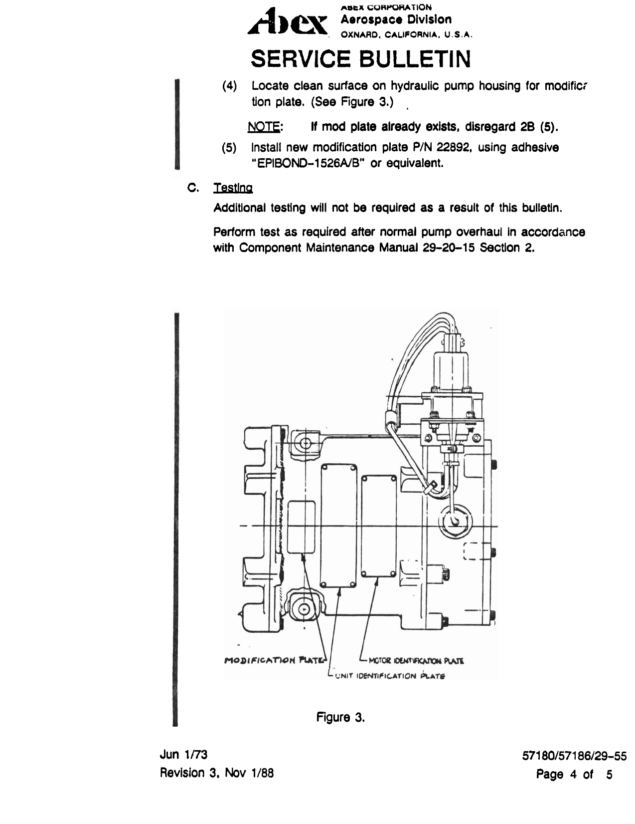 Sample page 5 from AirCorps Library document: Rework Pump Housing for Hydraulic Power Electric Motor Pump