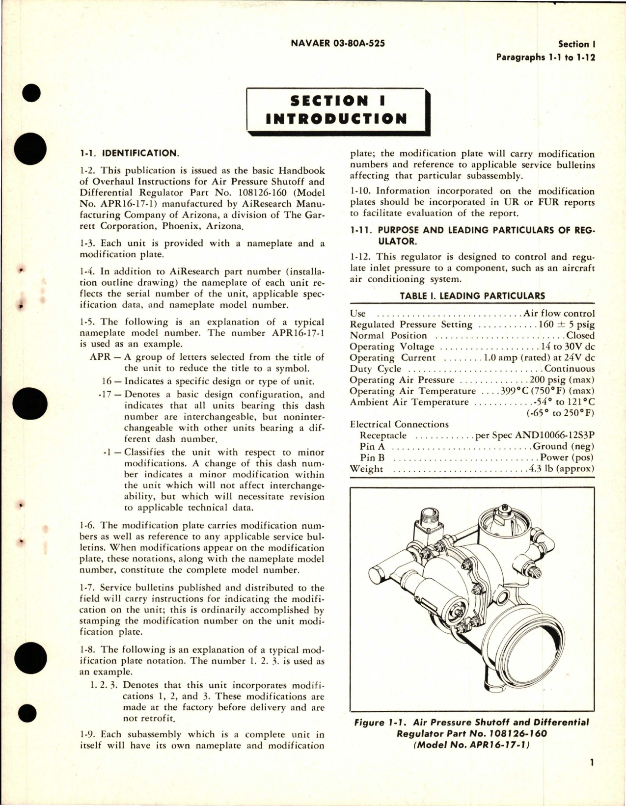 Sample page 5 from AirCorps Library document: Overhaul Instructions for Air Pressure Shutoff and Differential Regulator - Part 108126-160 - Model APR16-17