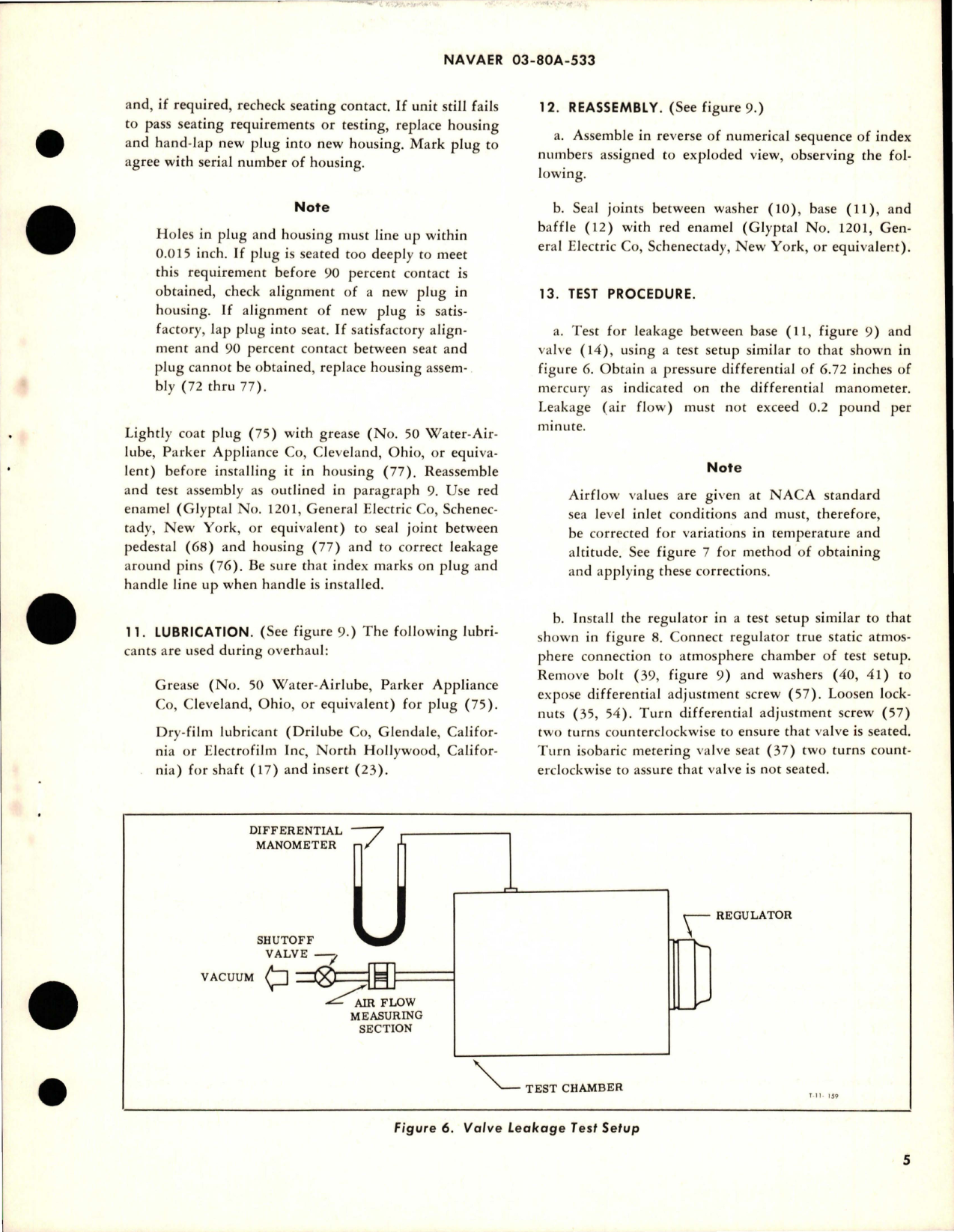 Sample page 5 from AirCorps Library document: Overhaul Instructions with Parts Breakdown for Aircraft Cabin Air Pressure Regulator - Part 14680-5-330 - Model CPR1-62-1
