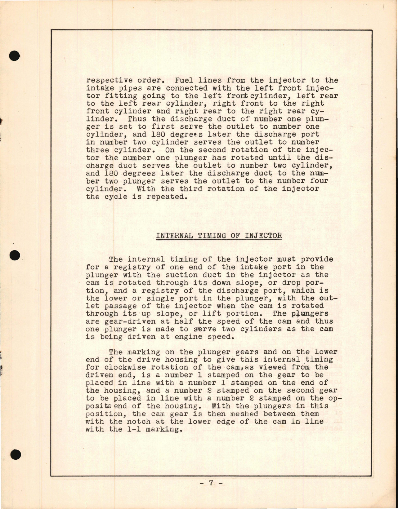 Sample page 7 from AirCorps Library document: Service Manual for Model A Fuel Injection System on Continental A-50, A-65, A-75, and A-80 Engines