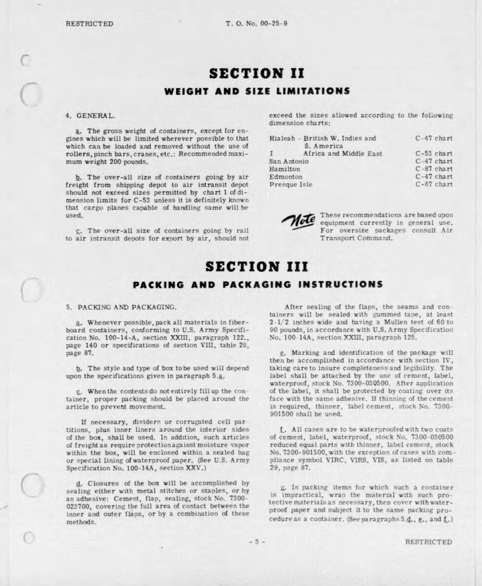 Sample page 5 from AirCorps Library document: Preparation of Freight for Air Shipment