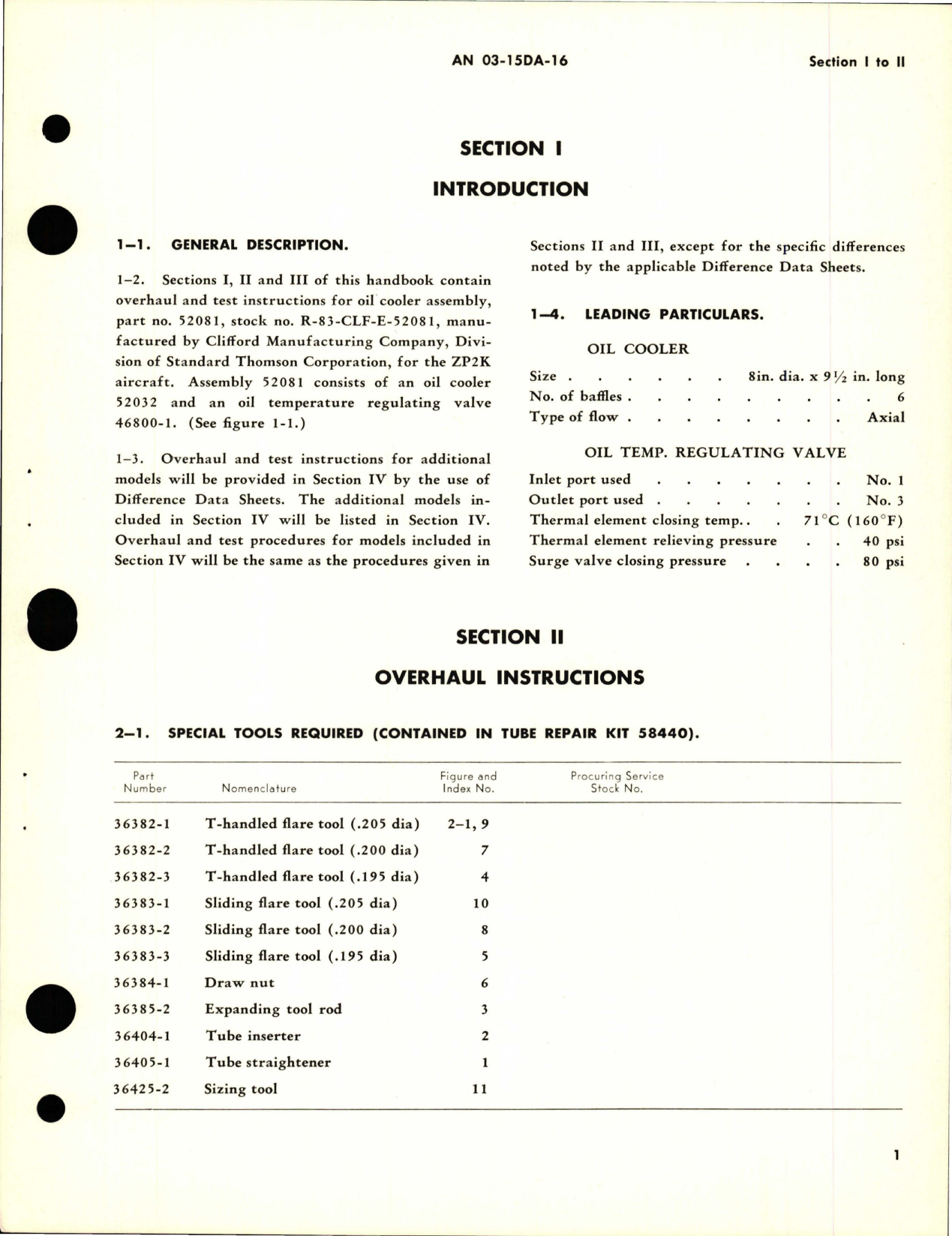 Sample page 5 from AirCorps Library document: Overhaul Instructions for Oil Cooler Assembly - Part 52081