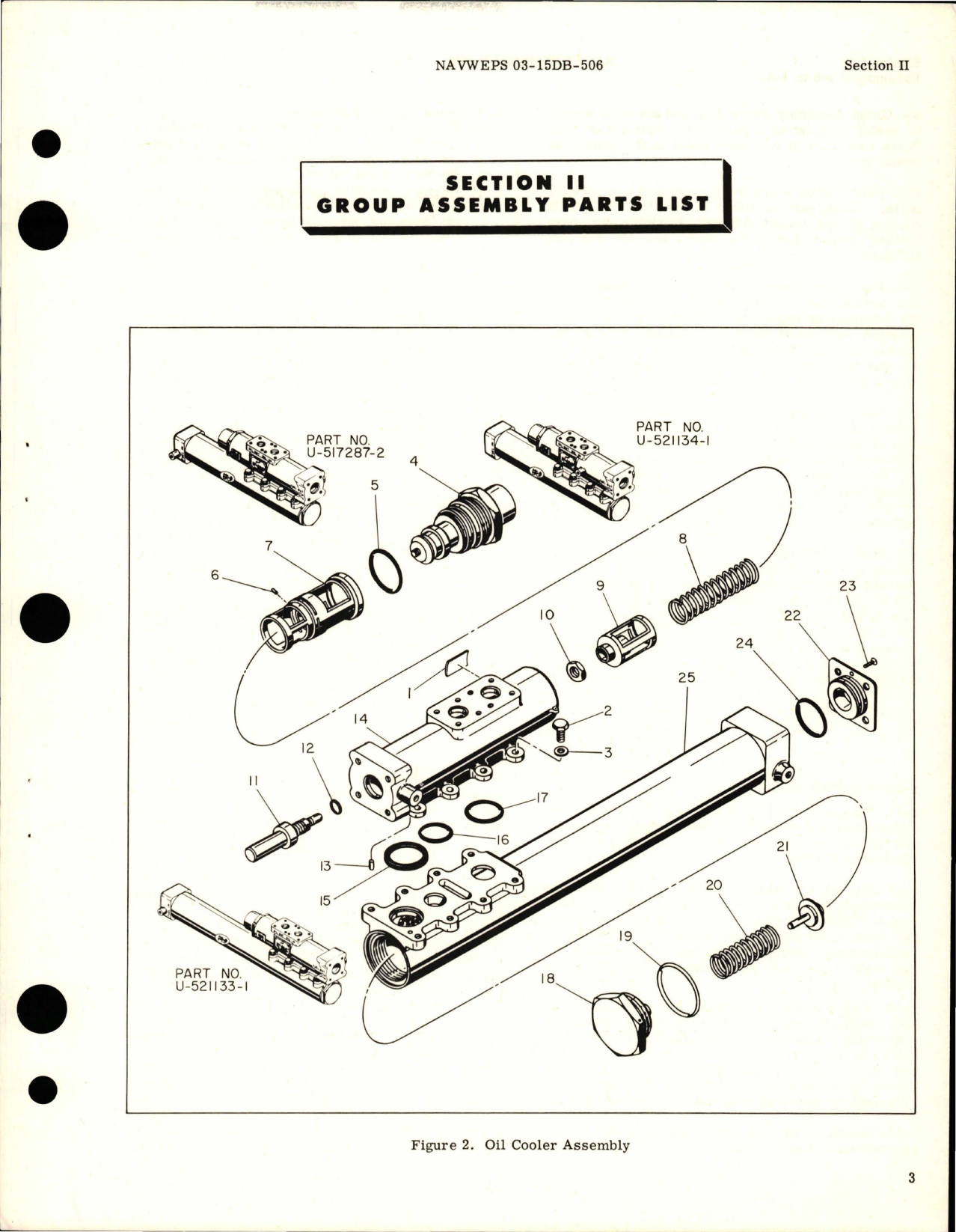 Sample page 5 from AirCorps Library document: Illustrated Parts Breakdown for Oil Cooler Assembly - Parts U-517286-2, U-517287-2, U-521133-1 and U-521134-1