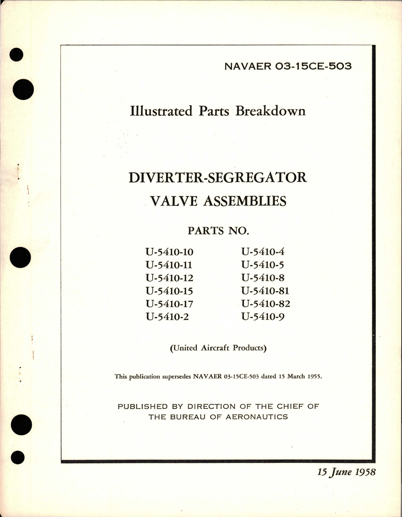 Sample page 1 from AirCorps Library document: Illustrated Parts Breakdown for Diverter Segregator Valve Assemblies