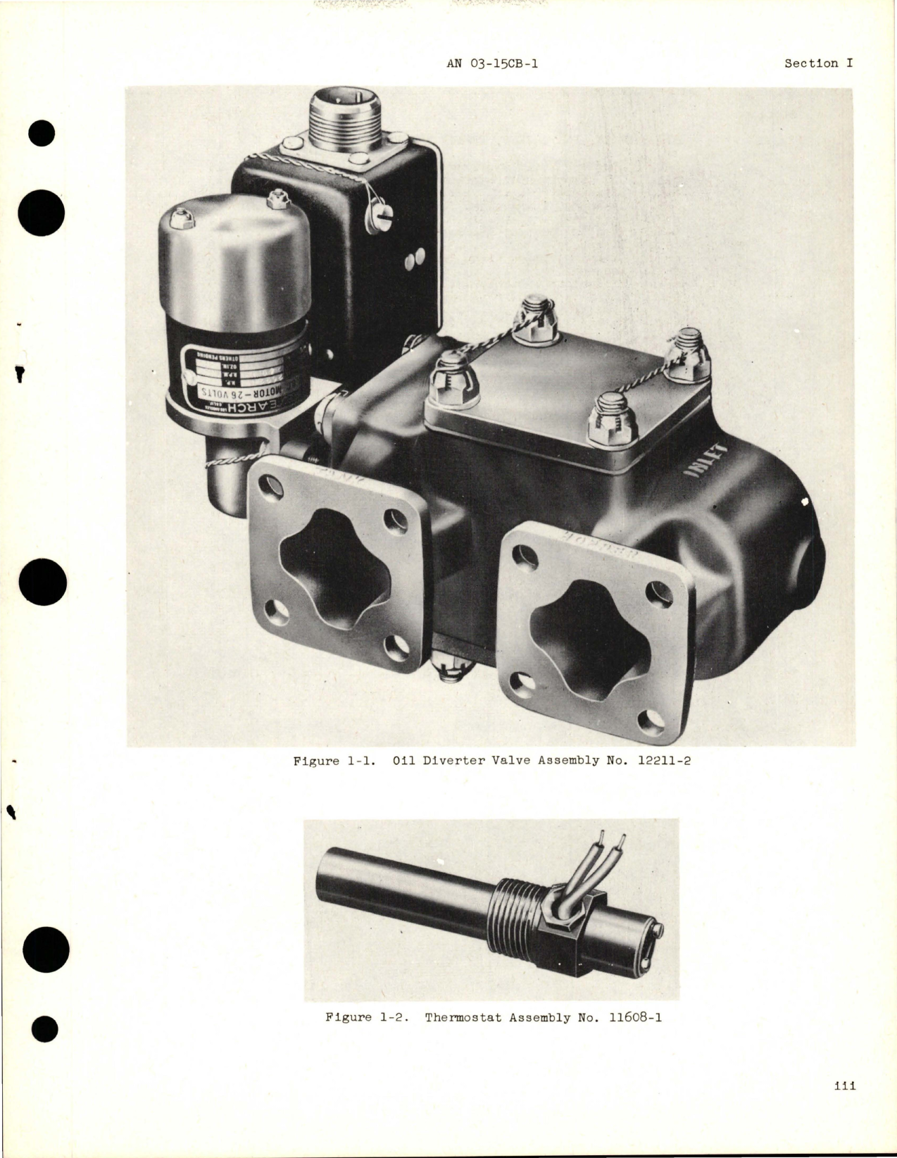 Sample page 5 from AirCorps Library document: Operation, Service and Overhaul Instructions for Oil Diverter Valve Assembly, Floating Control Thermostat Assembly and Thermostat Assembly