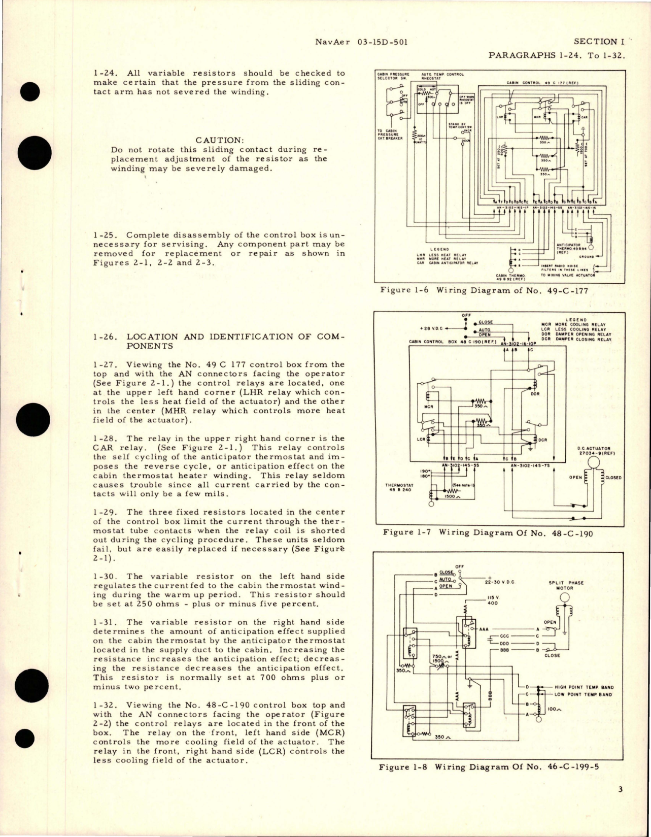 Sample page 5 from AirCorps Library document: Overhaul Instructions with Parts Catalog for Control Boxes - Parts 49-C-177, 48-C-190, 46-C-199-5