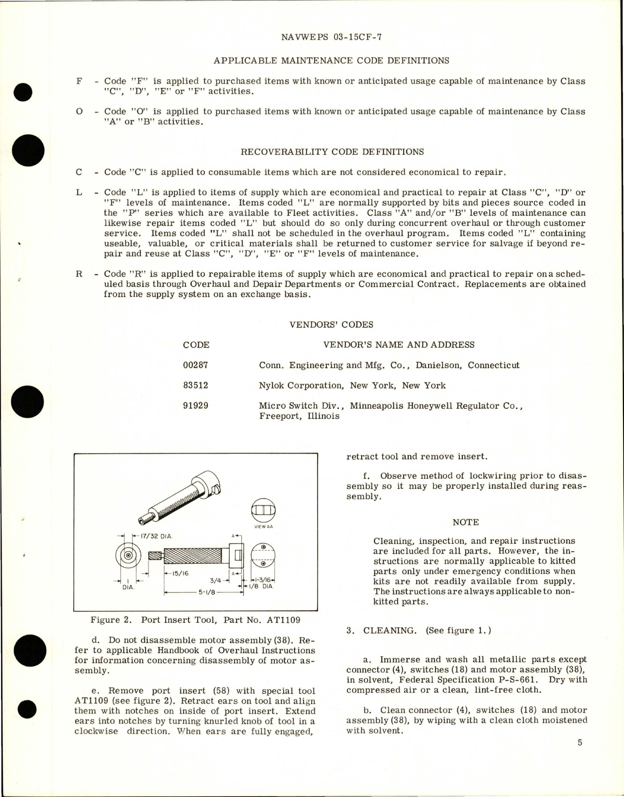 Sample page 5 from AirCorps Library document: Overhaul Instructions with Parts Breakdown for Motor Actuated Gate Shutoff Valve - Part 132555-1