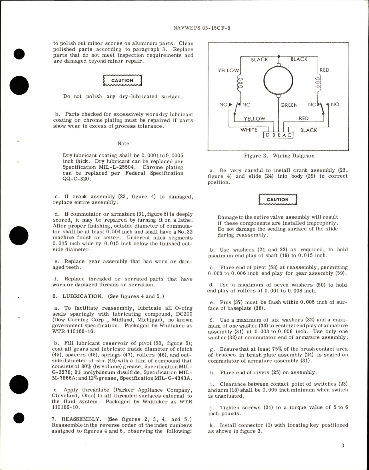 Sample page 5 from AirCorps Library document: Overhaul Instructions with Illustrated Parts Breakdown for Motor Actuated Gate Shutoff Valve - Part 134415-5