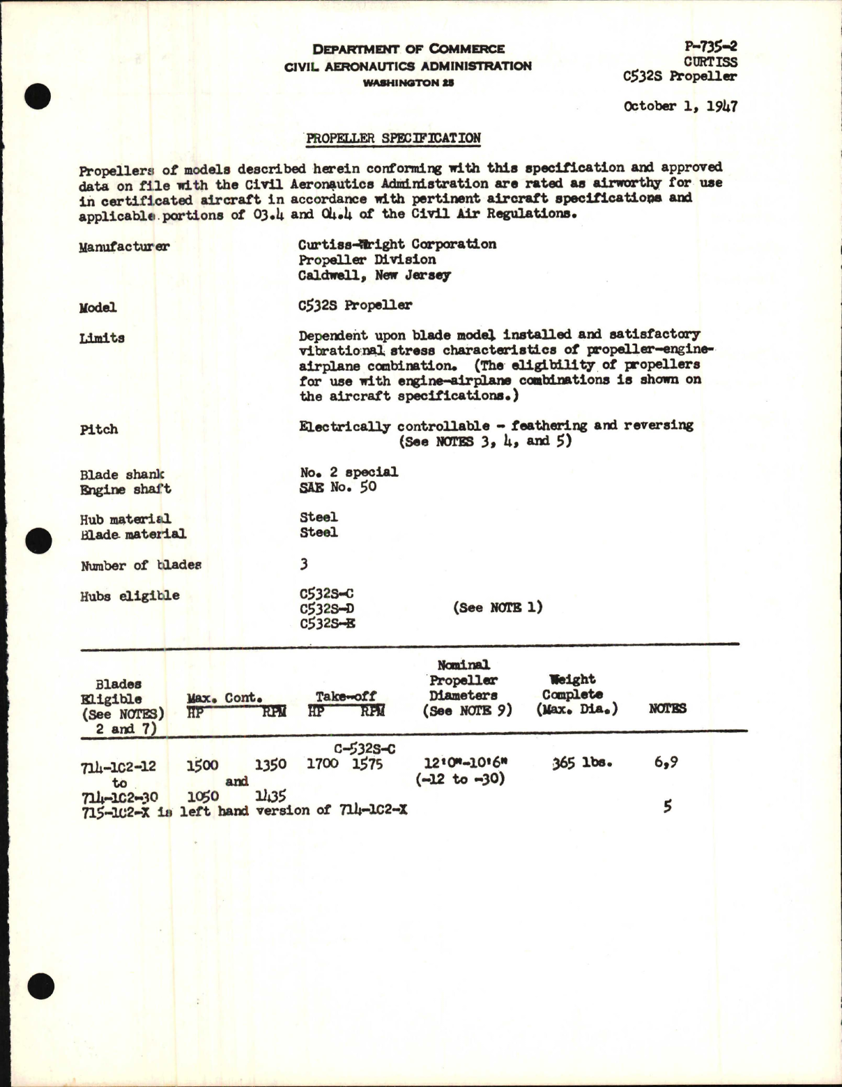 Sample page 1 from AirCorps Library document: C532S