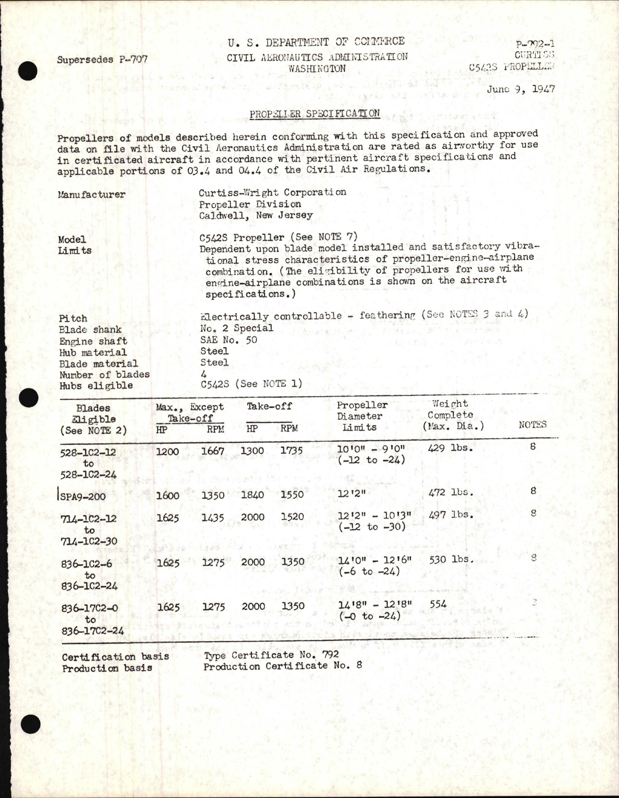 Sample page 1 from AirCorps Library document: C542S