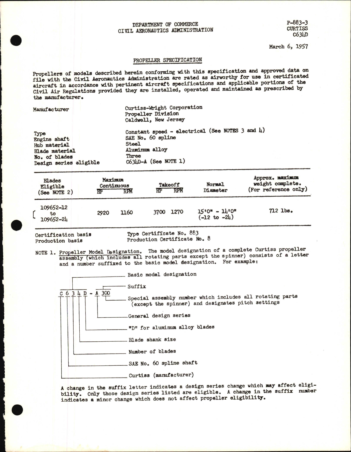 Sample page 1 from AirCorps Library document: C634D