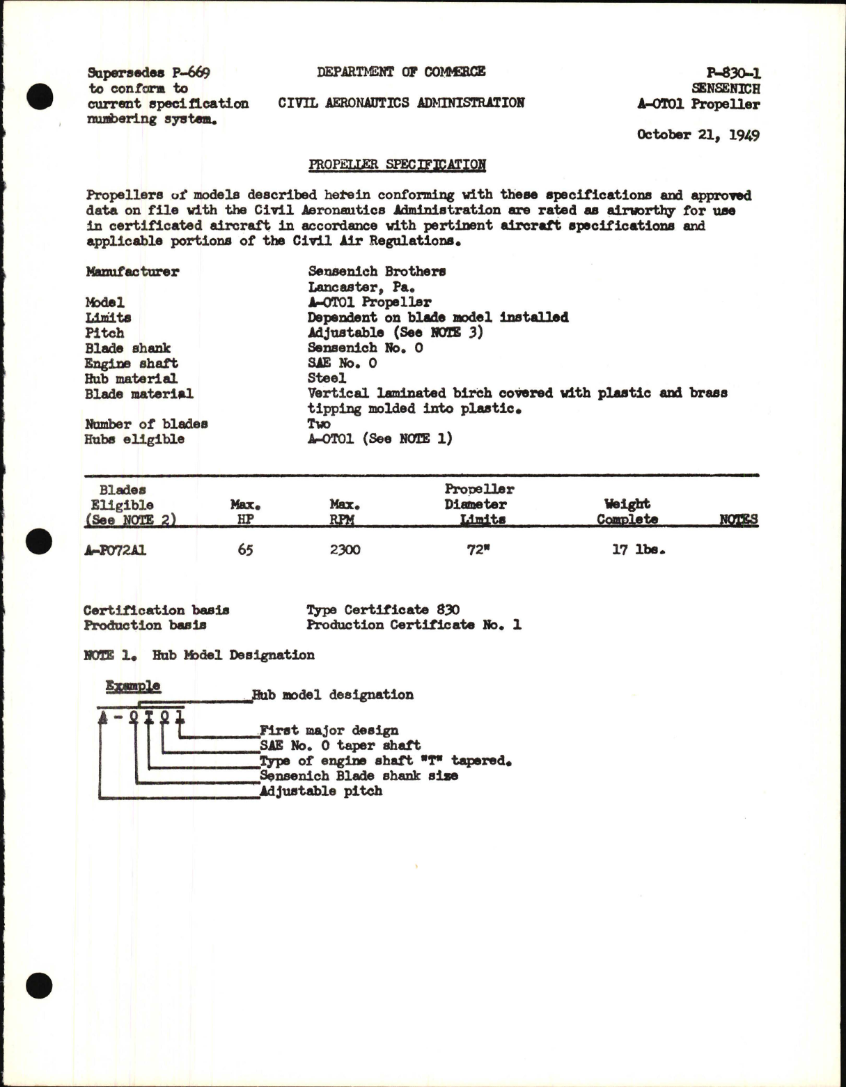 Sample page 1 from AirCorps Library document: A-0T01
