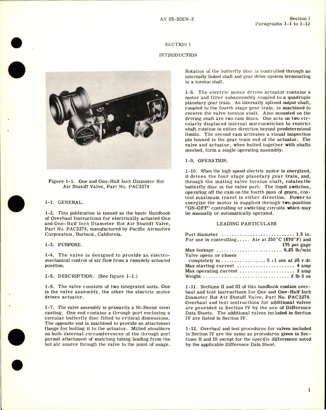 Sample page 5 from AirCorps Library document: Overhaul Instructions for Hot Air Shutoff Valve - Parts PAC 2274, PAC 2275, PAC 2279, PAC 2279-1, and PAC 3022 