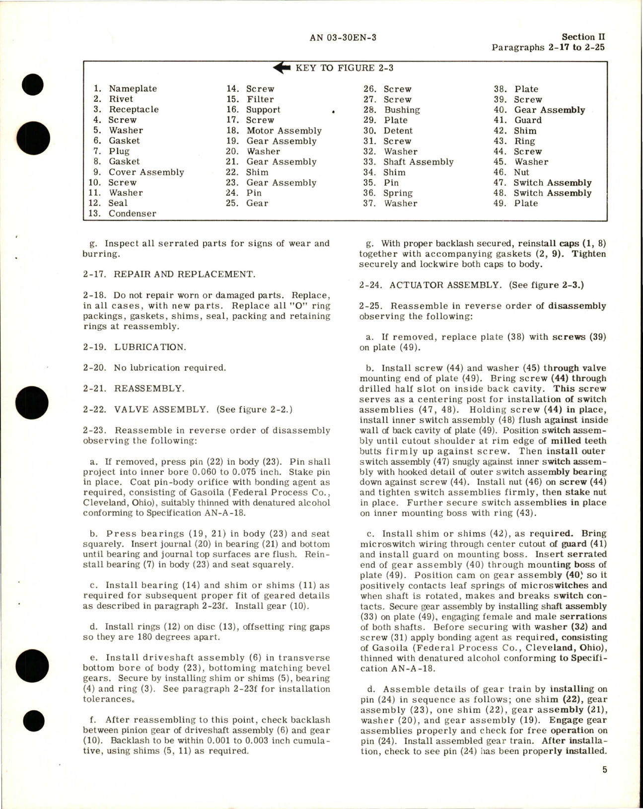 Sample page 9 from AirCorps Library document: Overhaul Instructions for Hot Air Shutoff Valve - Parts PAC 2274, PAC 2275, PAC 2279, PAC 2279-1, and PAC 3022 