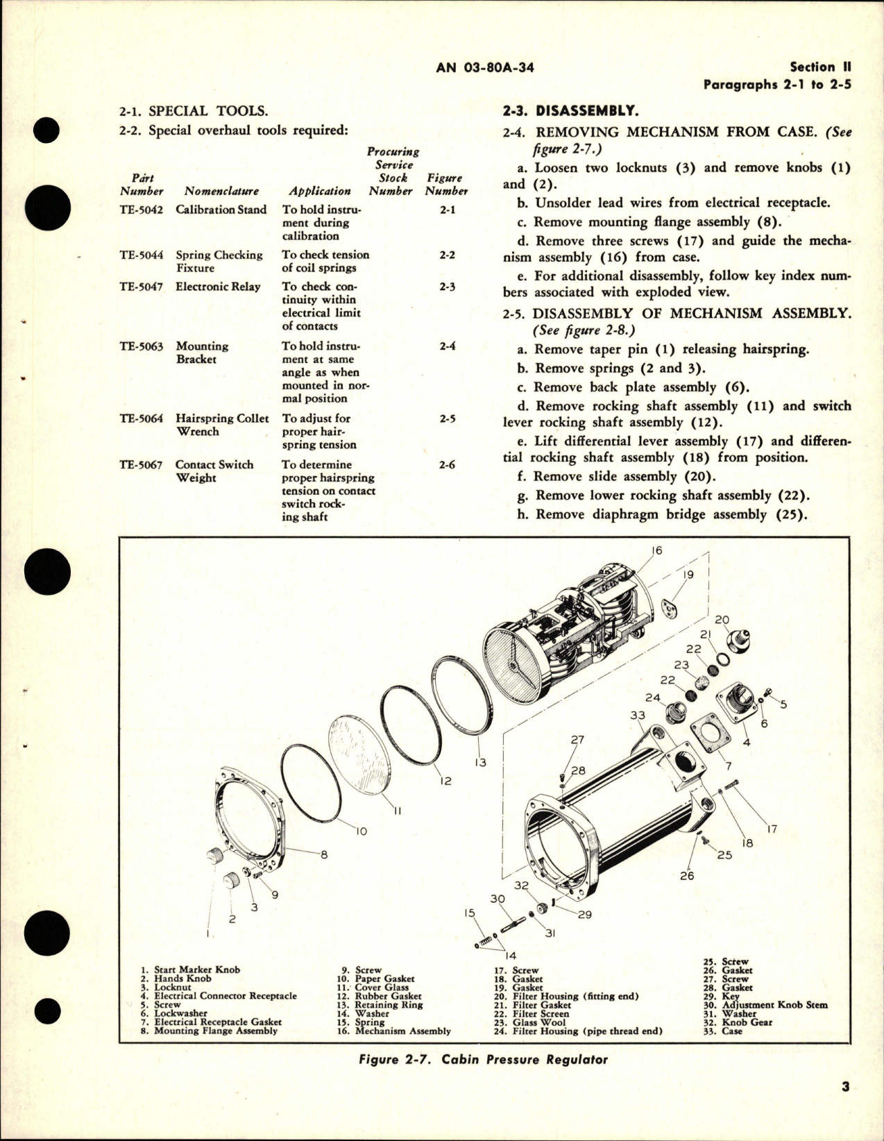 Sample page 7 from AirCorps Library document: Overhaul Instructions for Cabin Pressure Regulator 
