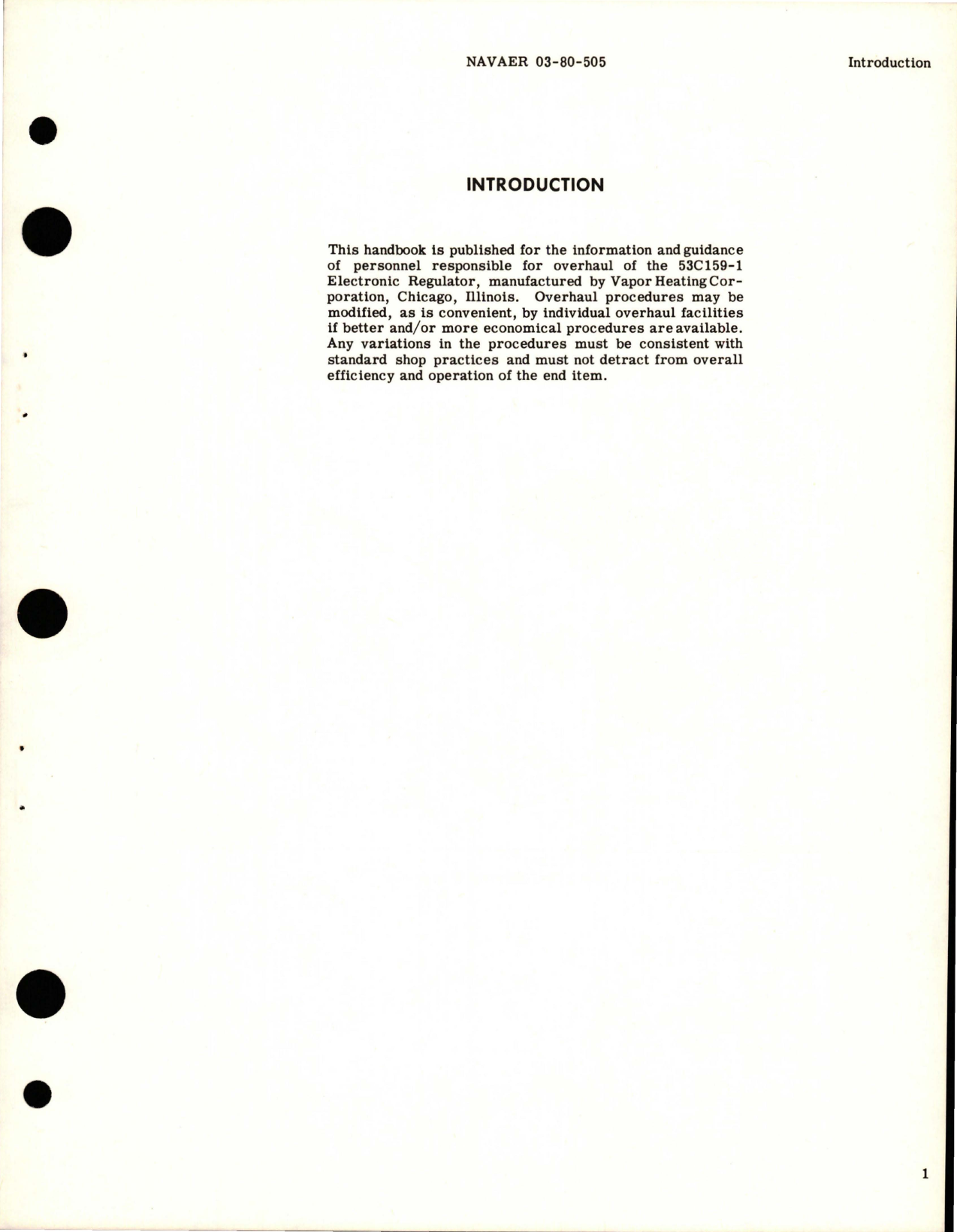 Sample page 5 from AirCorps Library document: Overhaul Instructions for Electronic Regulator - 53C159-1