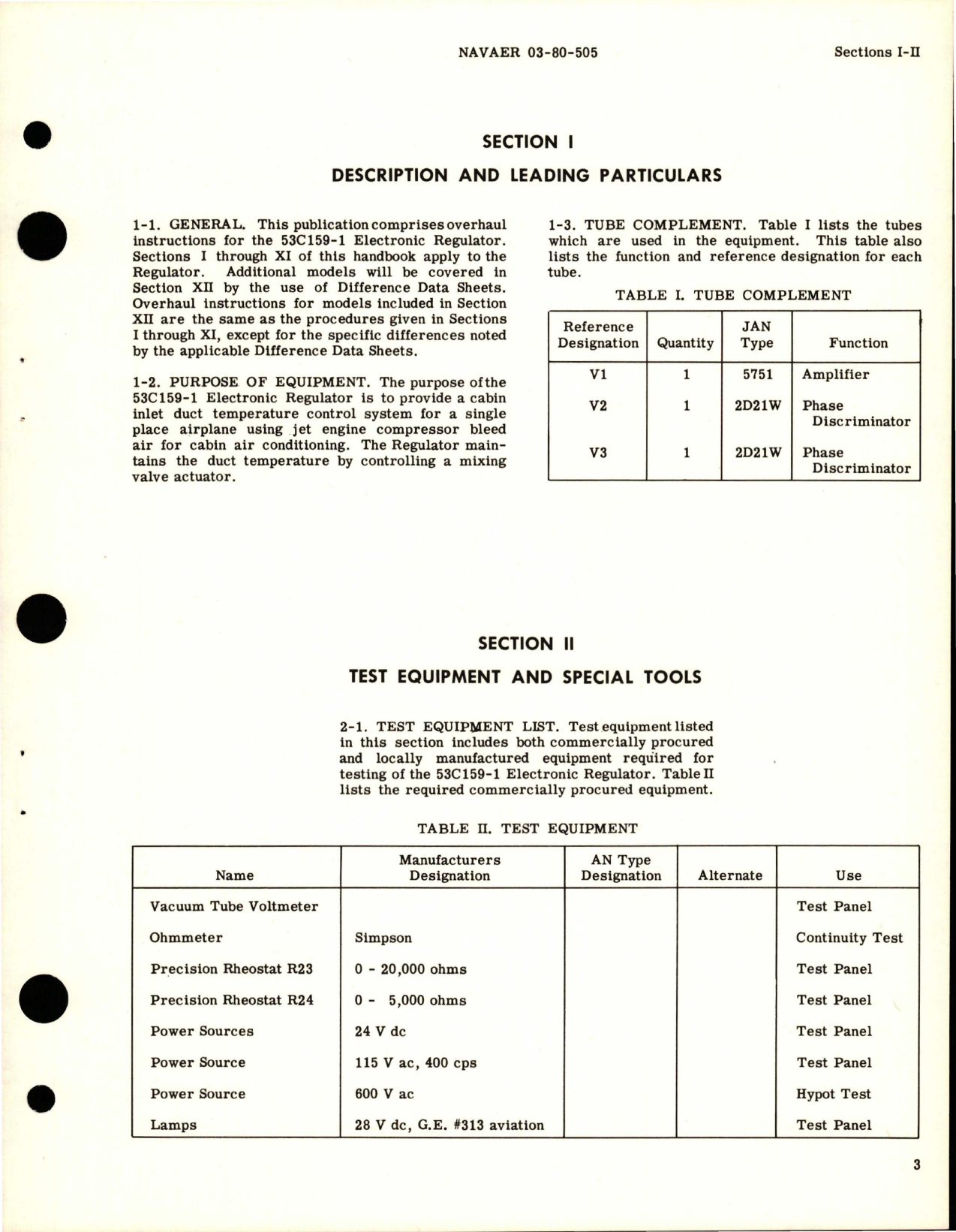 Sample page 7 from AirCorps Library document: Overhaul Instructions for Electronic Regulator - 53C159-1