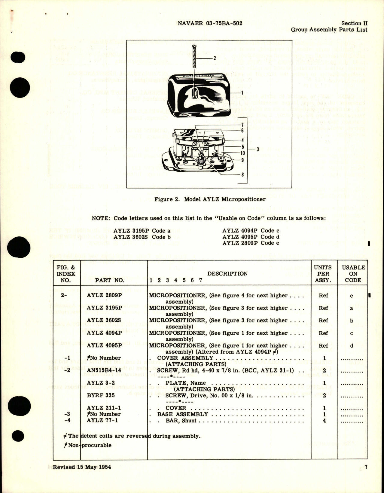 Sample page 7 from AirCorps Library document: Illustrated Parts Breakdown for Aircraft Temperature Control System Control Box