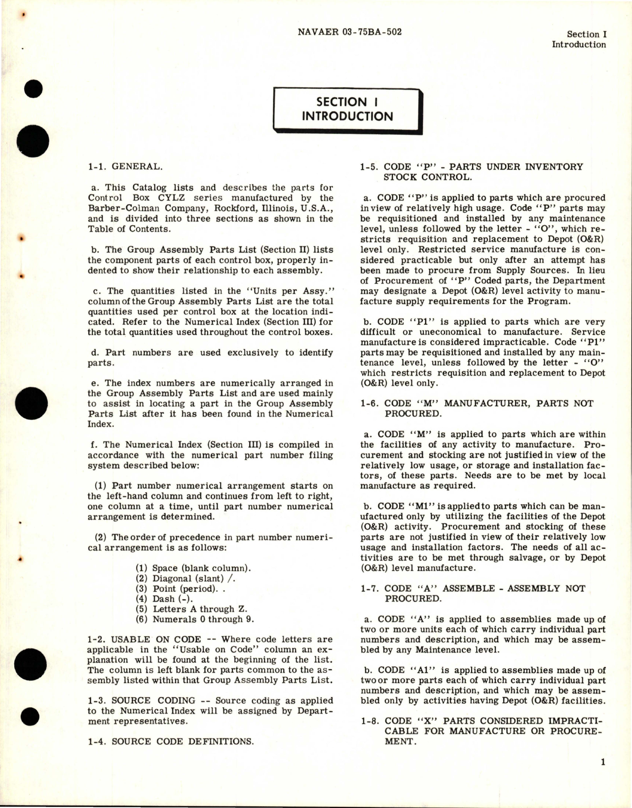 Sample page 5 from AirCorps Library document: Illustrated Parts Breakdown for Aircraft Temperature Control System Control Box, Parts CYLZ 3703 and CYLZ 3609