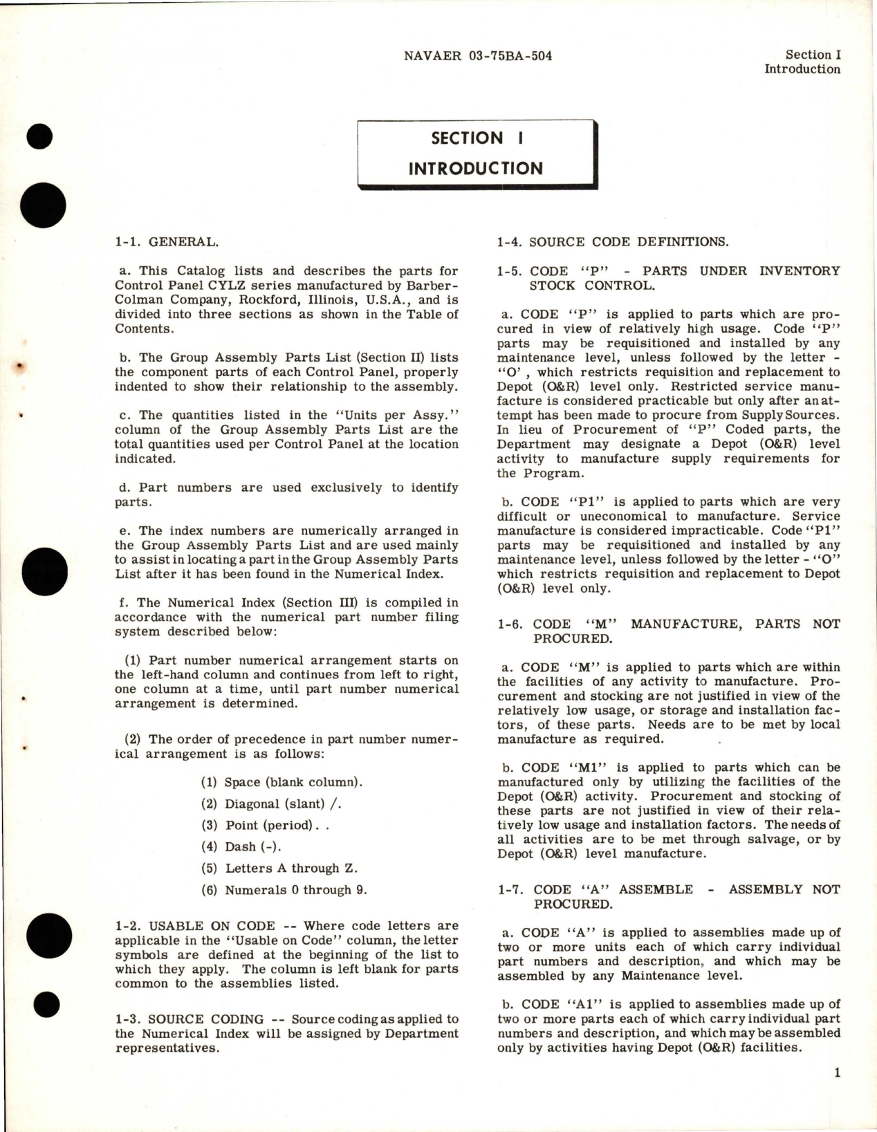 Sample page 5 from AirCorps Library document: Illustrated Parts Breakdown for Aircraft Temperature Control System Control Panel - Parts CYLZ 3534-1 and CYLZ 3734-1