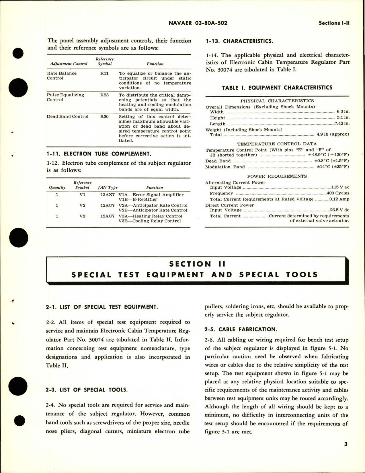 Sample page 7 from AirCorps Library document: Service Instructions for Electronic Cabin Temperature Regulator - Part 30074