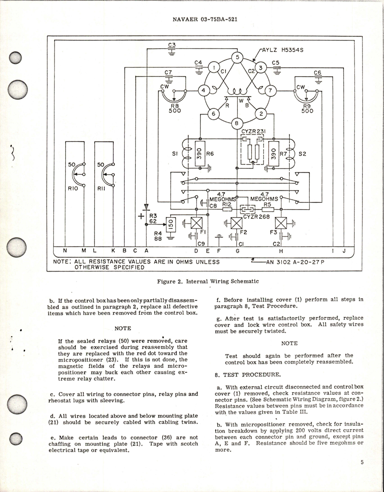 Sample page 5 from AirCorps Library document: Overhaul Instructions with Parts Breakdown for Control Box Remote Throttle Positioning - CYLZ 4246-1