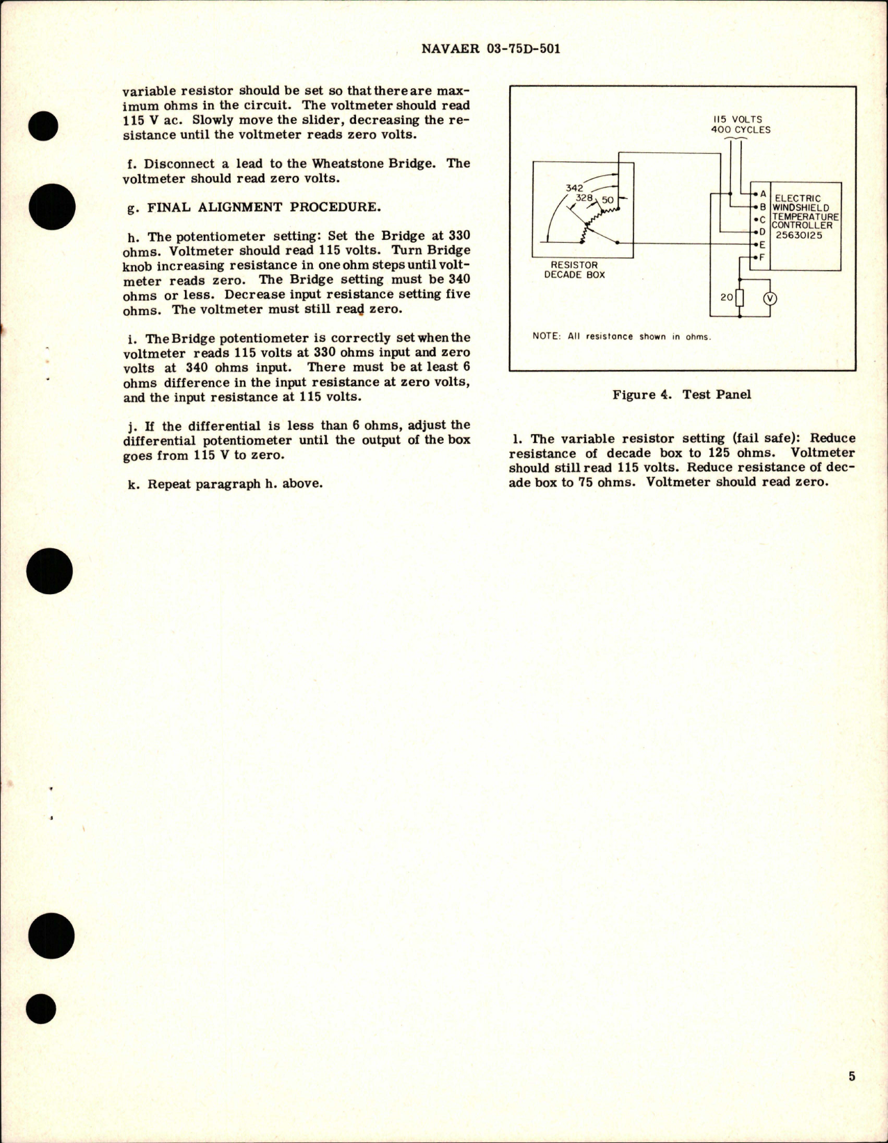 Sample page 5 from AirCorps Library document: Overhaul Instructions with Parts Breakdown for Windshield Temperature Controller - 25630125