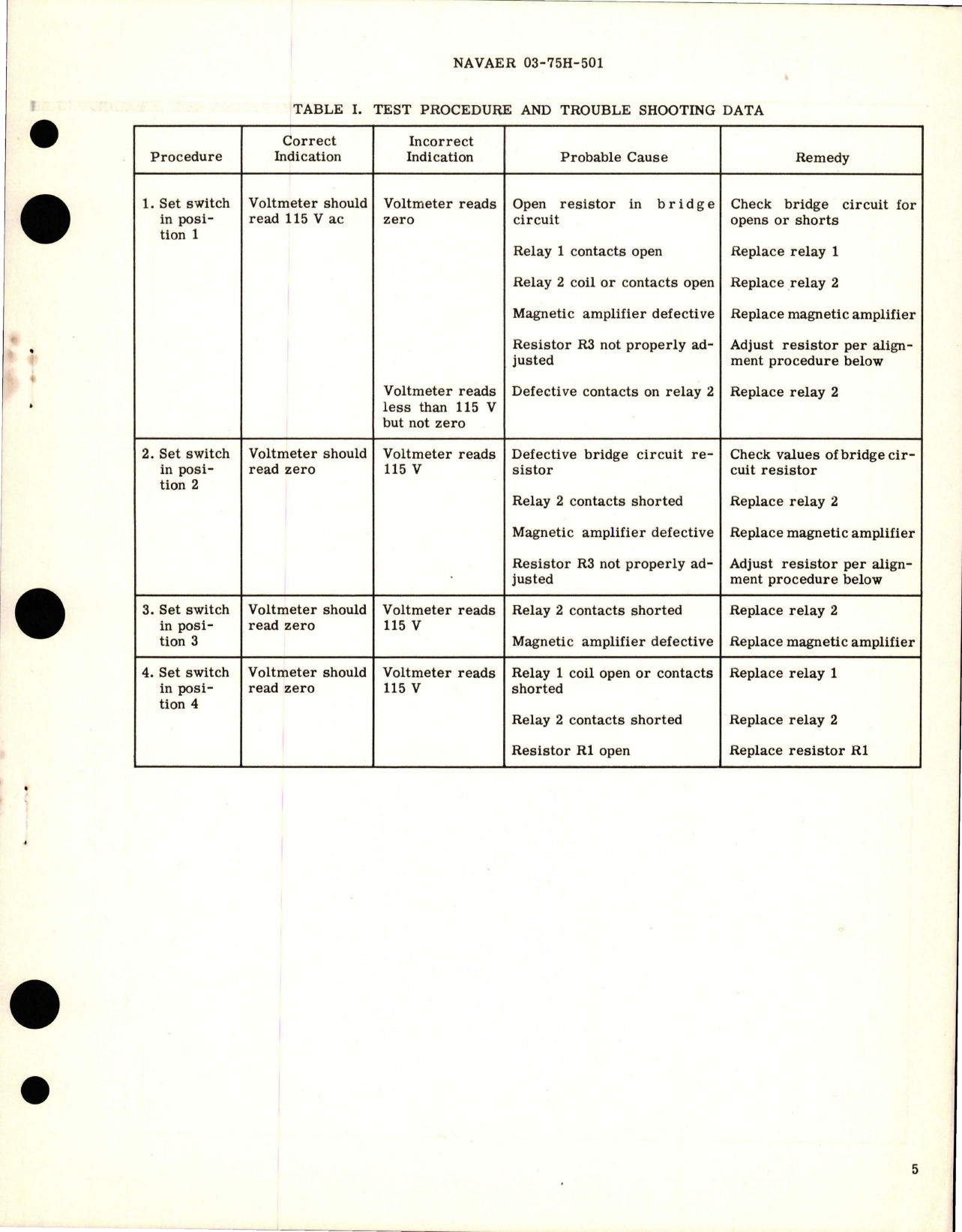 Sample page 5 from AirCorps Library document: Overhaul Instructions with Parts Breakdown for Electric Windshield Aircraft Temperature System Regulator 