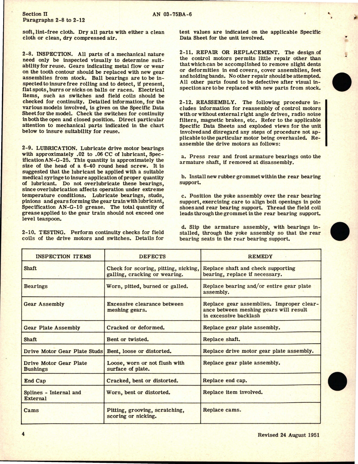 Sample page 8 from AirCorps Library document: Overhaul Instructions for Control Motors, Part AYLC Series 