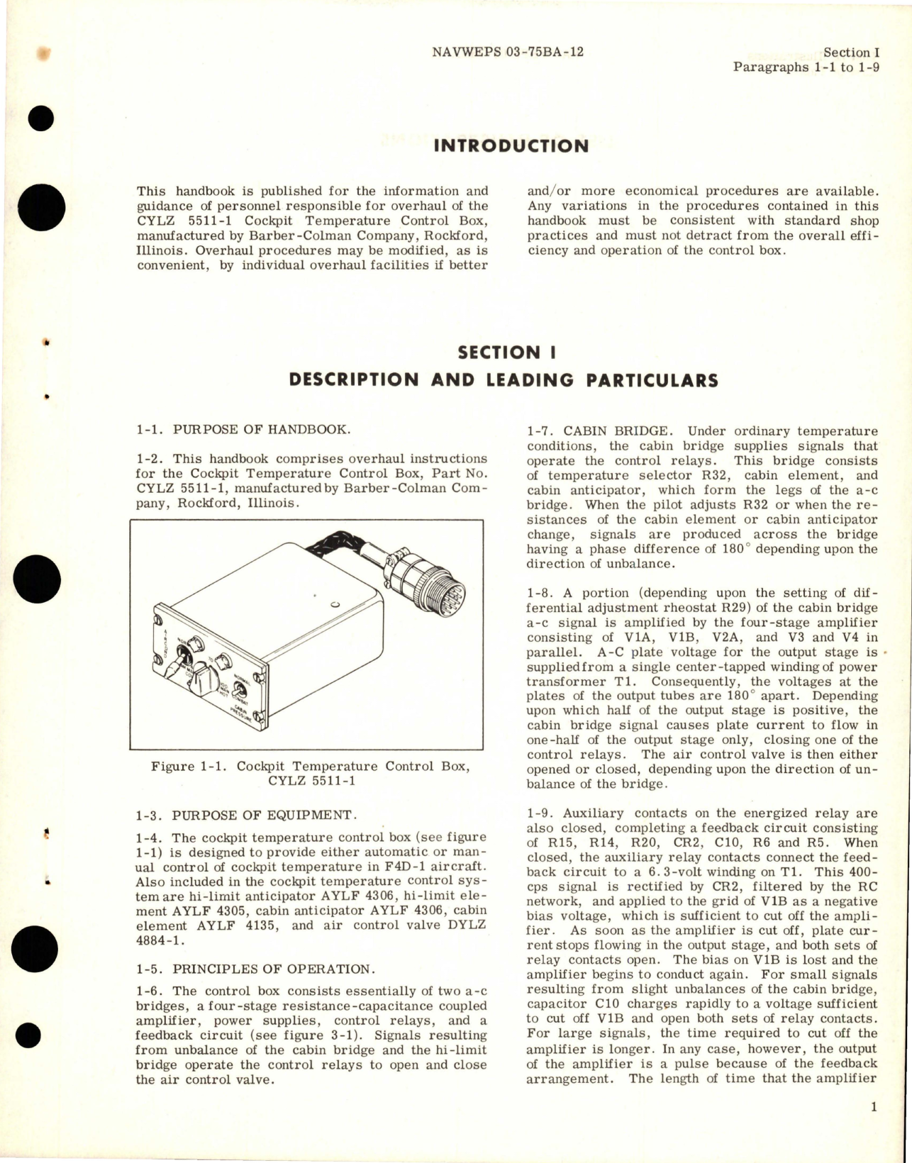 Sample page 5 from AirCorps Library document: Overhaul Instructions for Control Box Cockpit Temperature - Part CYLZ 5511-1 