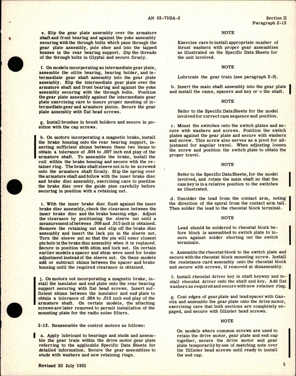 Sample page 5 from AirCorps Library document: Overhaul Instructions for Aircraft Actuators - Model FYLC Series 