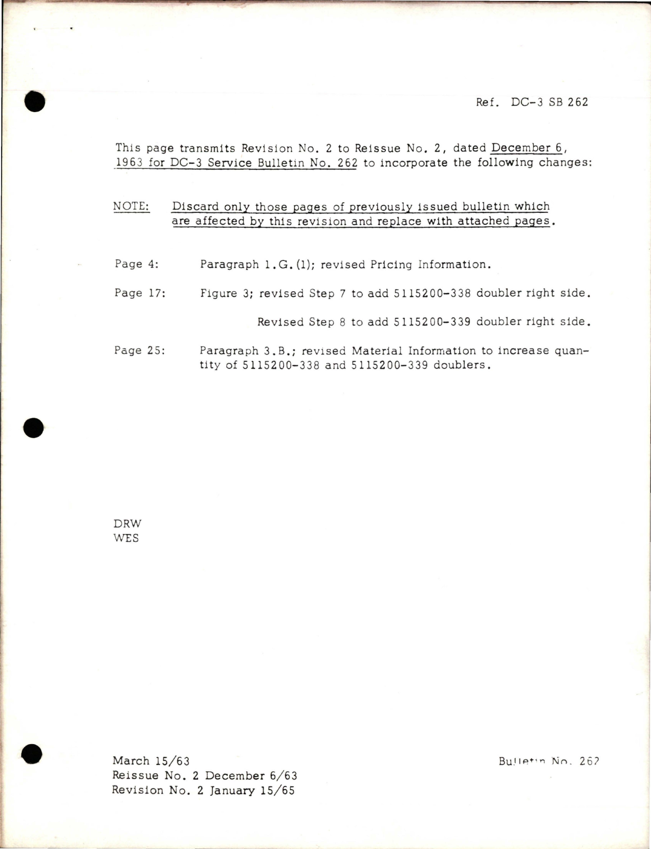 Sample page 1 from AirCorps Library document: Center & Outer Wings Inspection and Replacement of Upper and Lower Attach Angles and Doublers