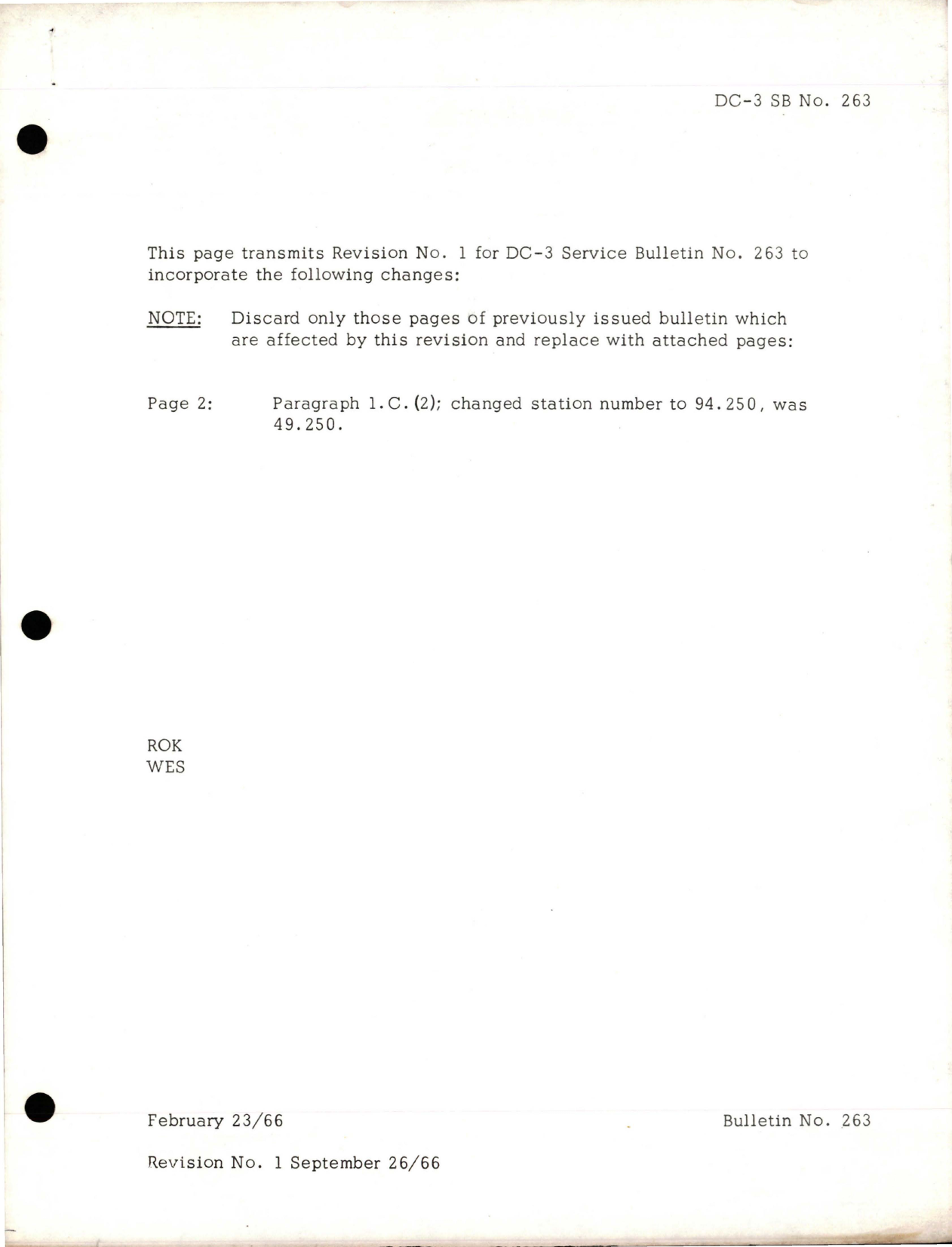 Sample page 1 from AirCorps Library document: Lower Wing Skin Crack Repair and-or Reinforcement - Wings Center Section