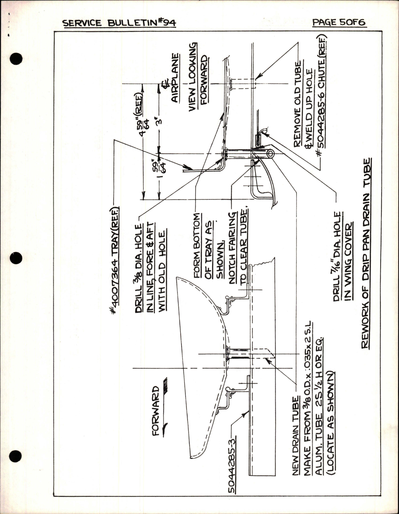 Sample page 5 from AirCorps Library document: Installation of Dump Valve Chutes