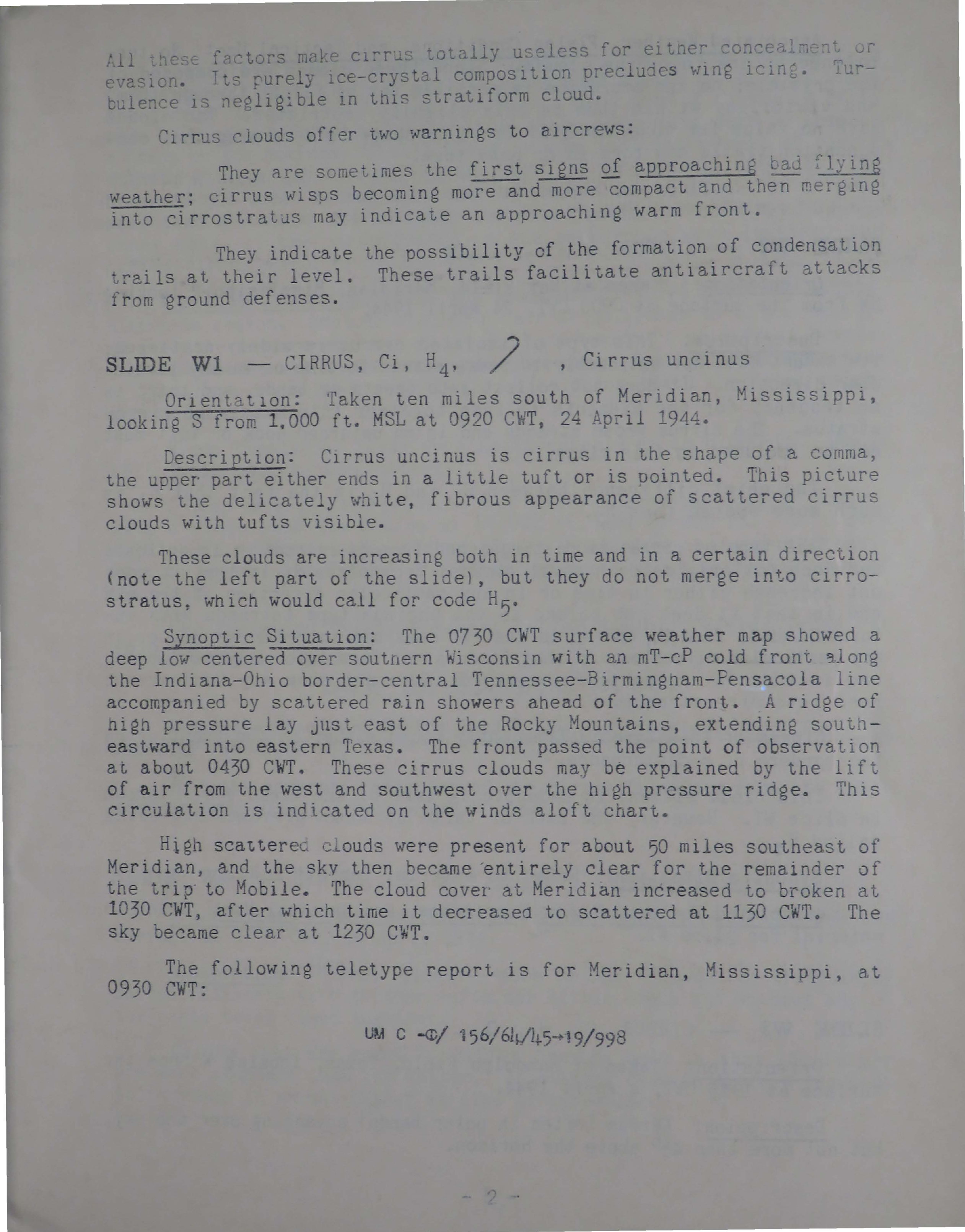 Sample page 9 from AirCorps Library document:  Instructors Handbook on Clouds