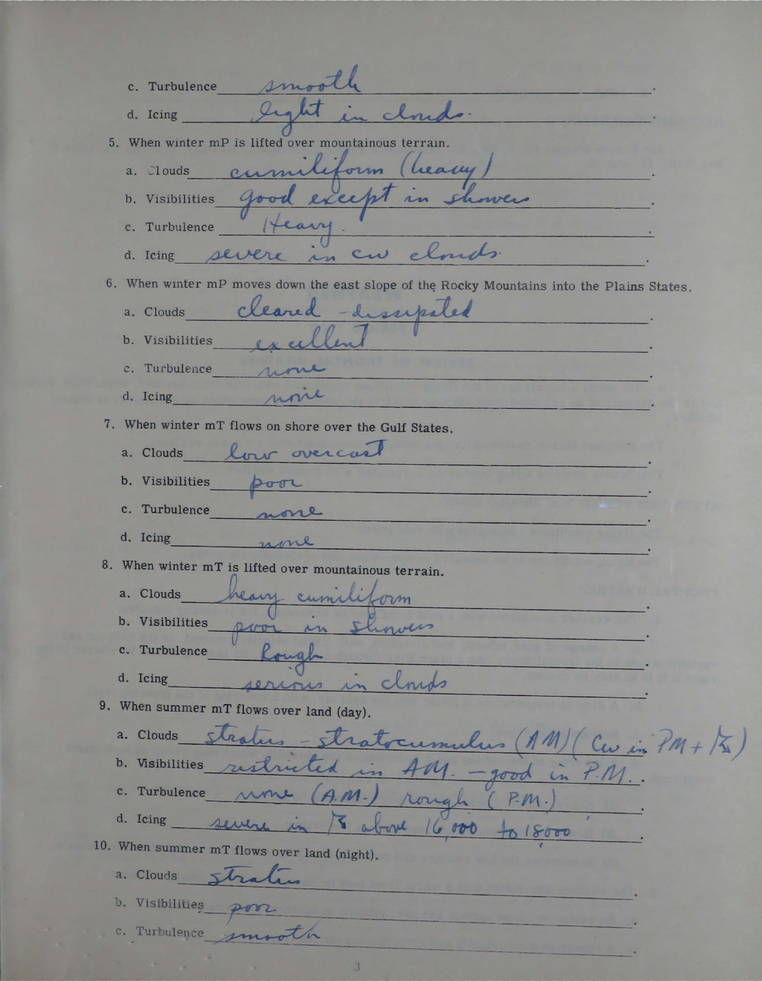 Sample page 5 from AirCorps Library document: Provisional Workbook for Advanced Weather