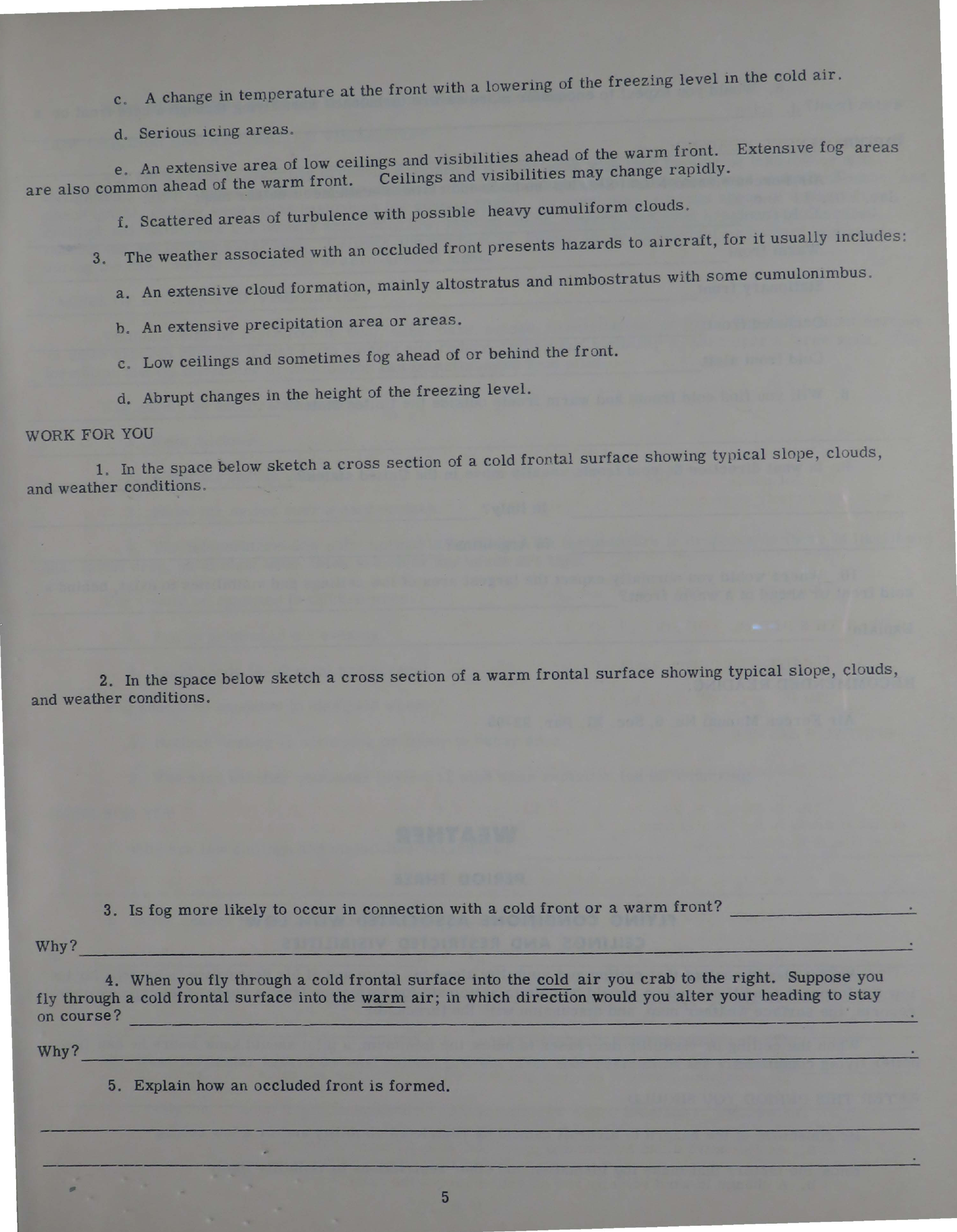 Sample page 7 from AirCorps Library document: Provisional Workbook for Advanced Weather