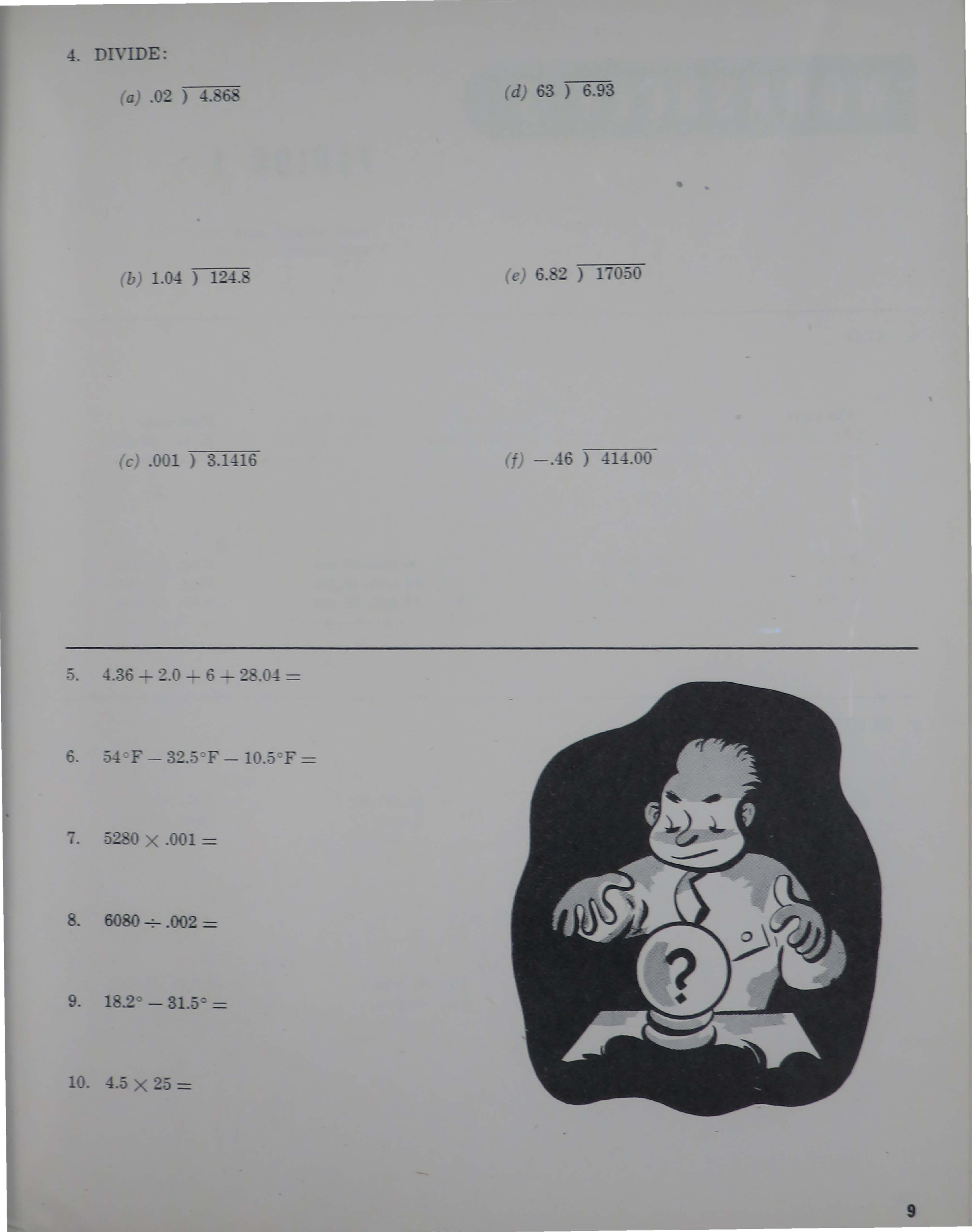 Sample page 9 from AirCorps Library document: Student Workbook for Applied Aero Mathematics - Preflight