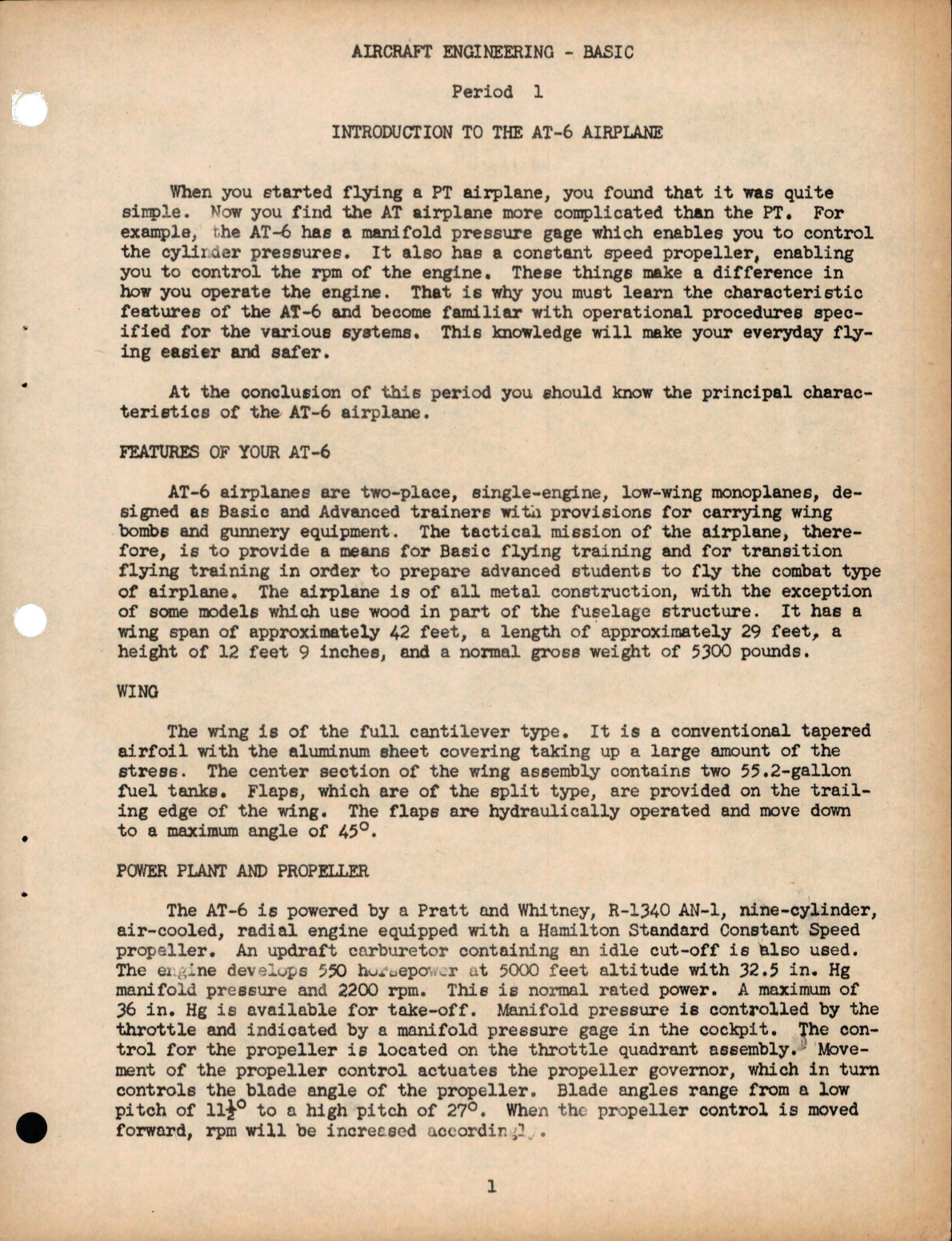 Sample page 5 from AirCorps Library document: Student Workbook for Aircraft Engineering - Basic Pilot Schools