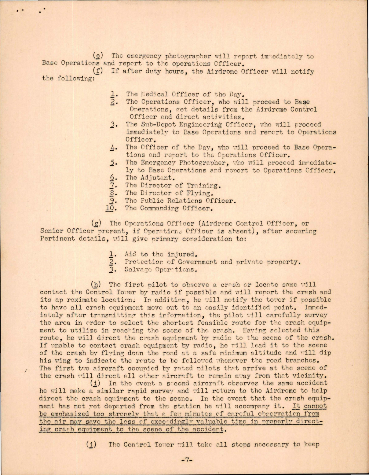 Sample page 7 from AirCorps Library document: Flying Regulations - Procedure Prior to Flying at This Station