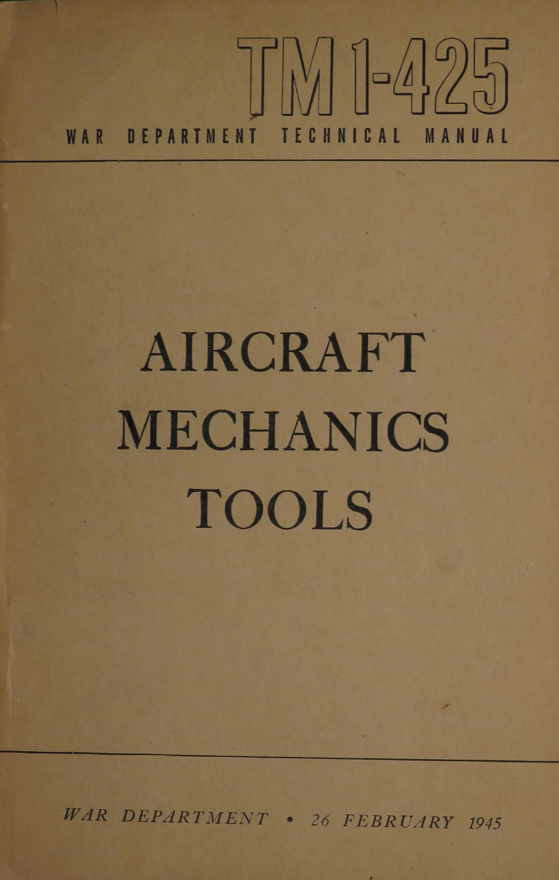 Sample page 1 from AirCorps Library document: Aircraft Mechanics Tools