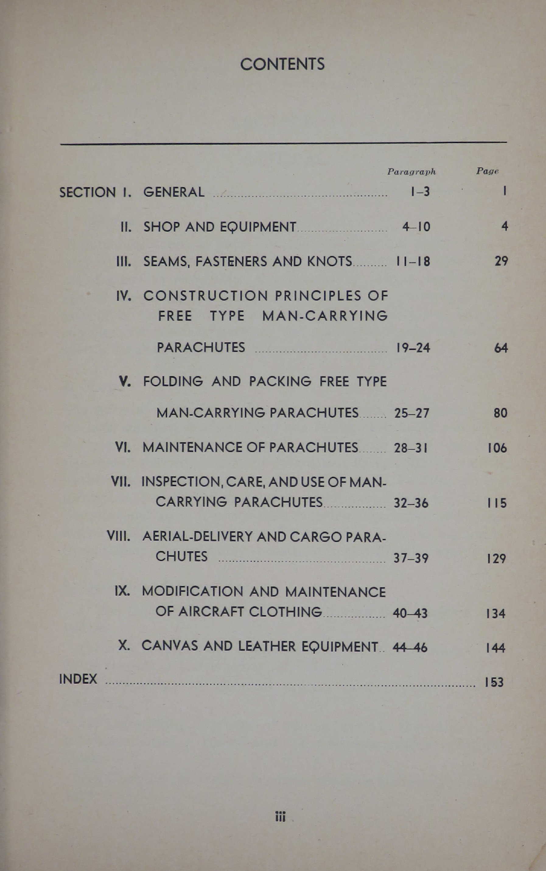 Sample page 5 from AirCorps Library document: Parachutes and Aircraft Clothing