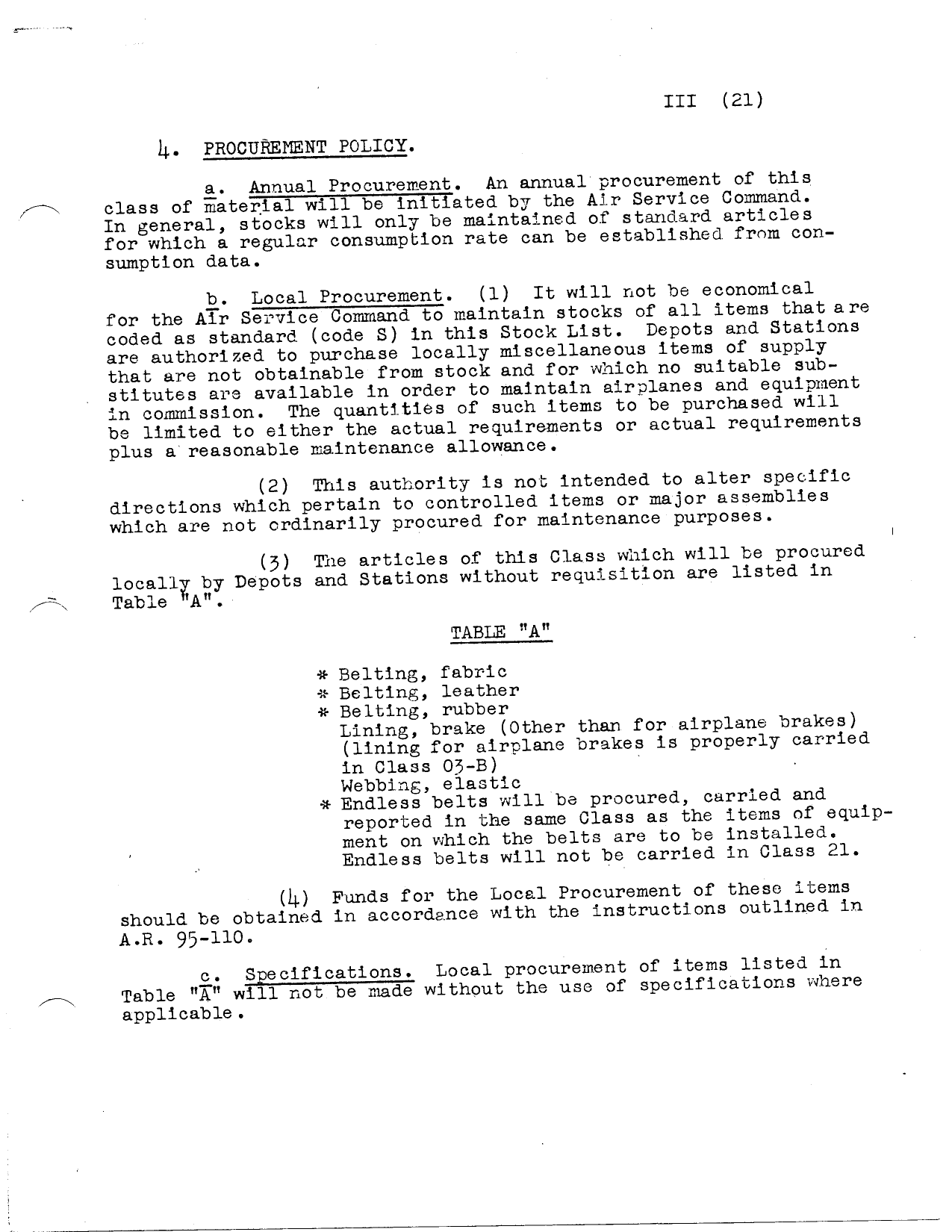 Sample page 5 from AirCorps Library document: Stock List for Cordage, Fabrics, and Leathers